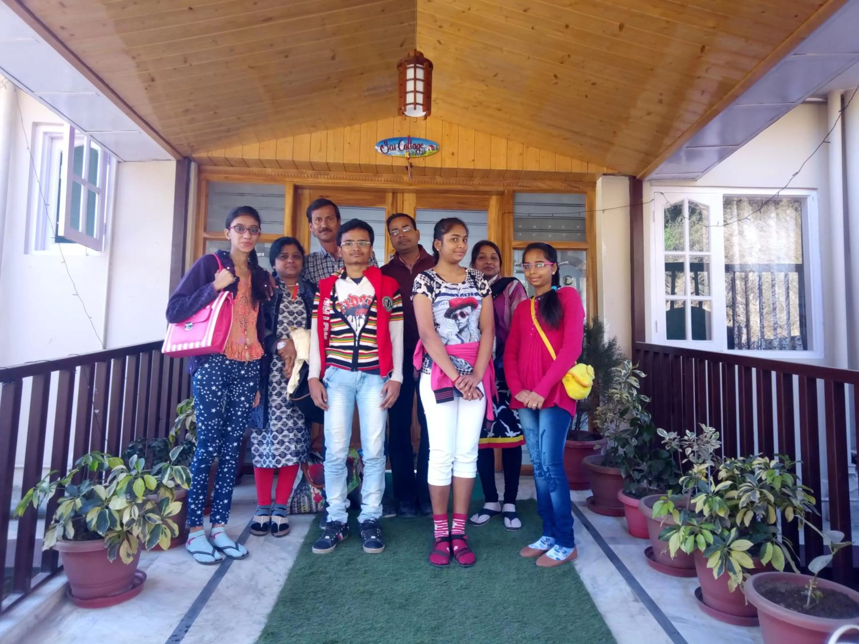 group of guests in Sai Cottage Shimla
