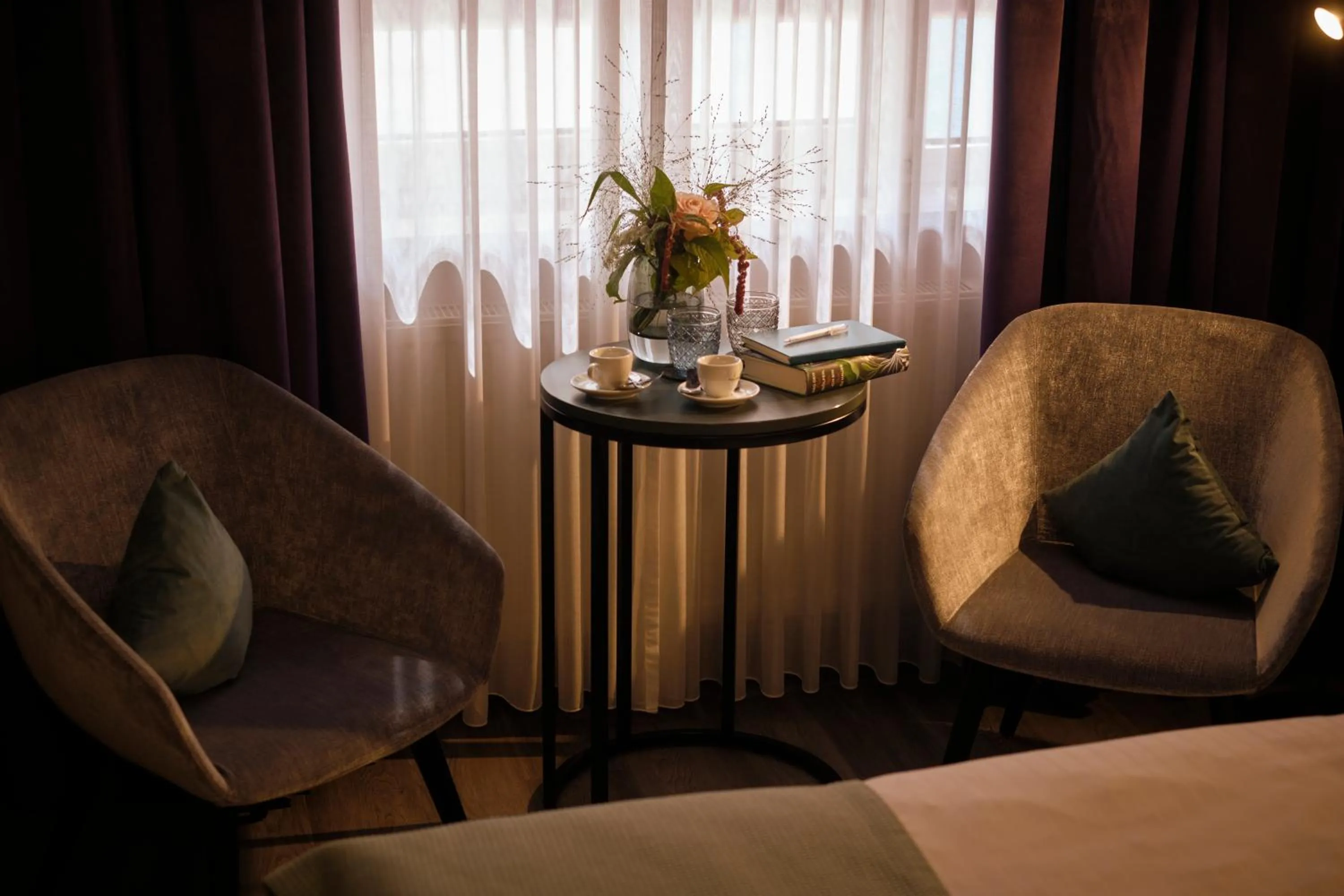 Seating area, Bed in Hotel Mirabell by Maier Privathotels