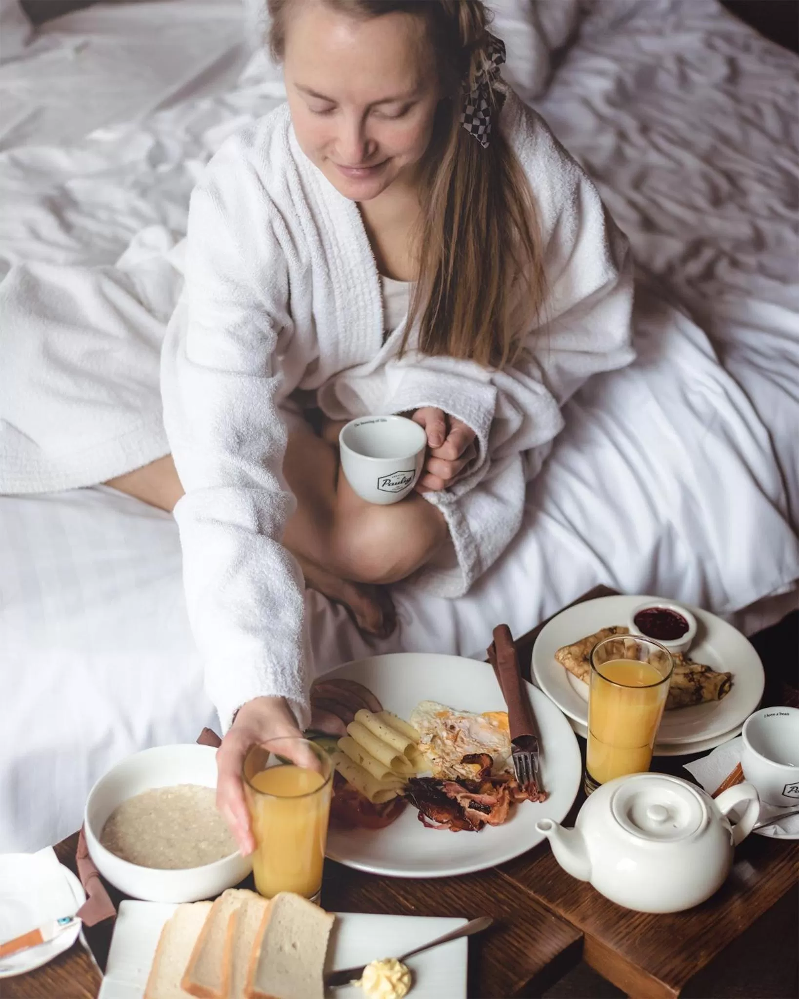 Bed in Johan Design & SPA Hotel