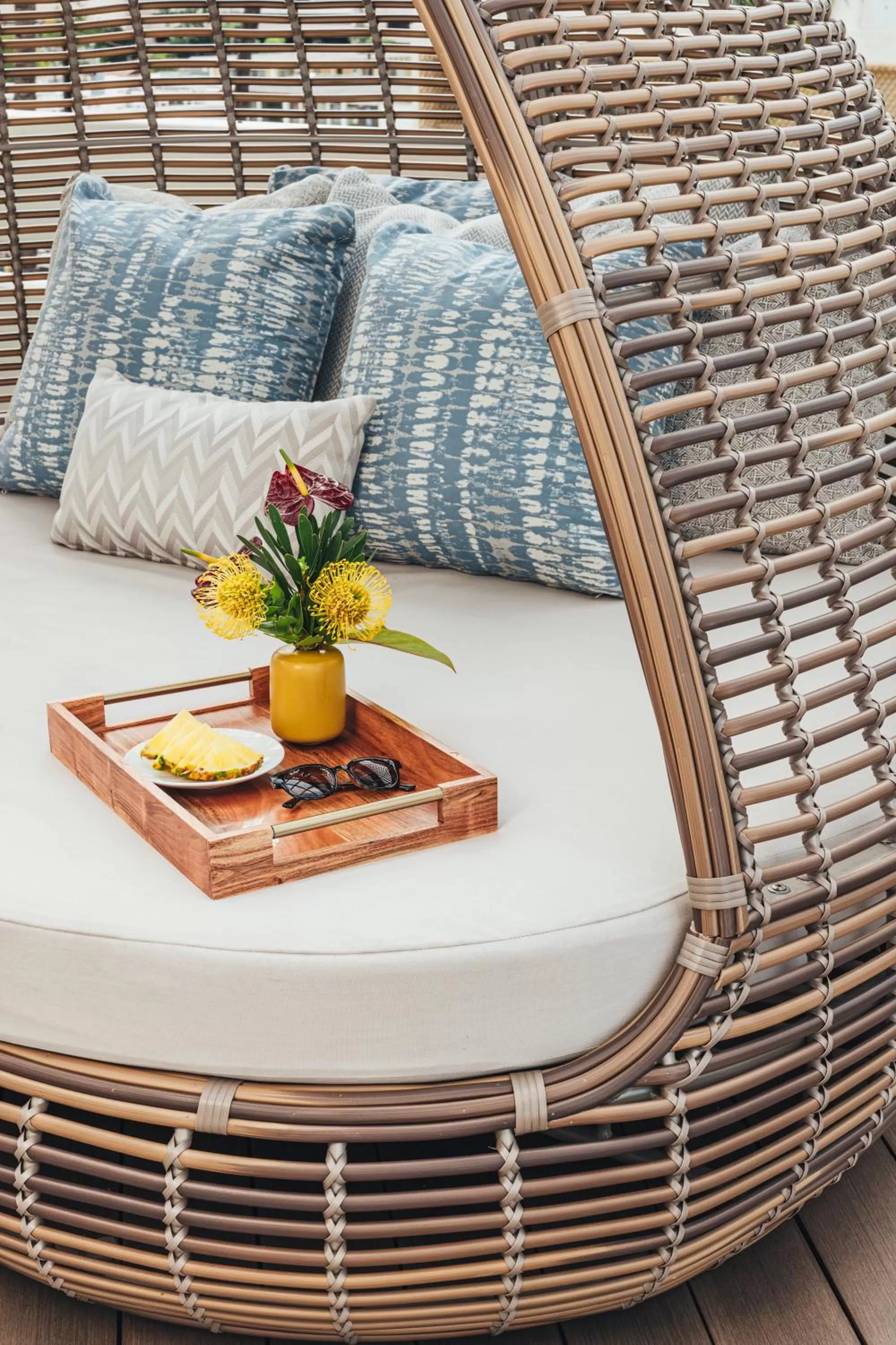 Seating area in Ala Moana Honolulu by Mantra