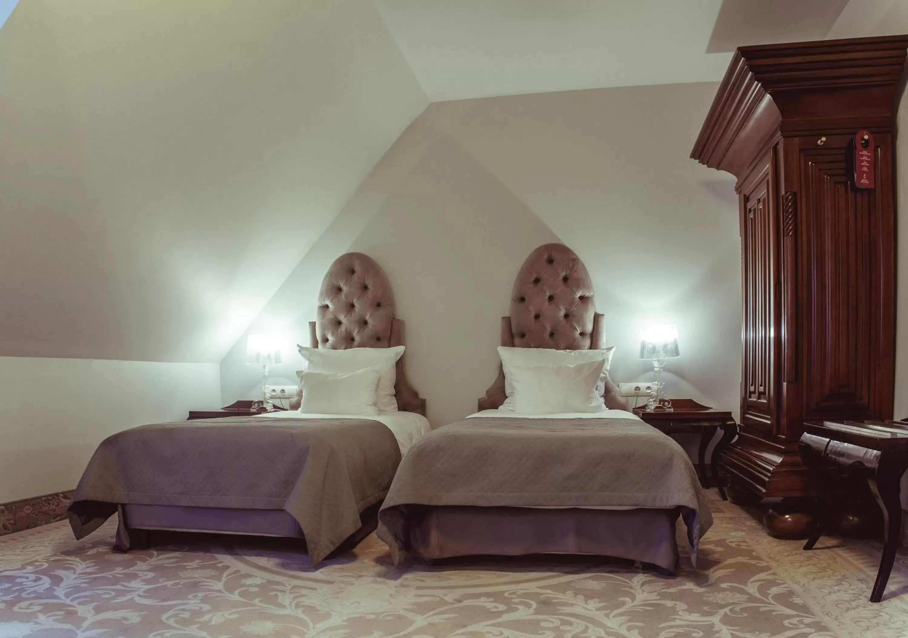 Bed in Hotel Krasicki