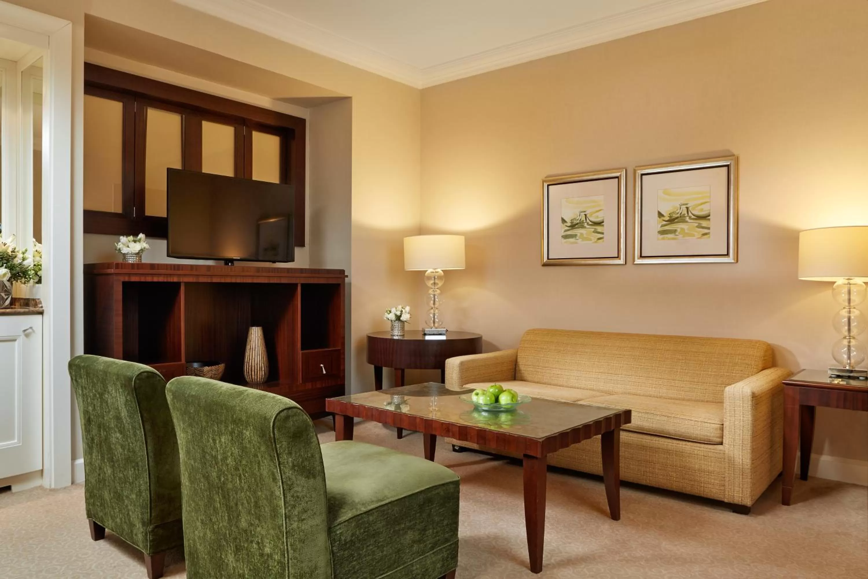Living room in Corinthia Budapest