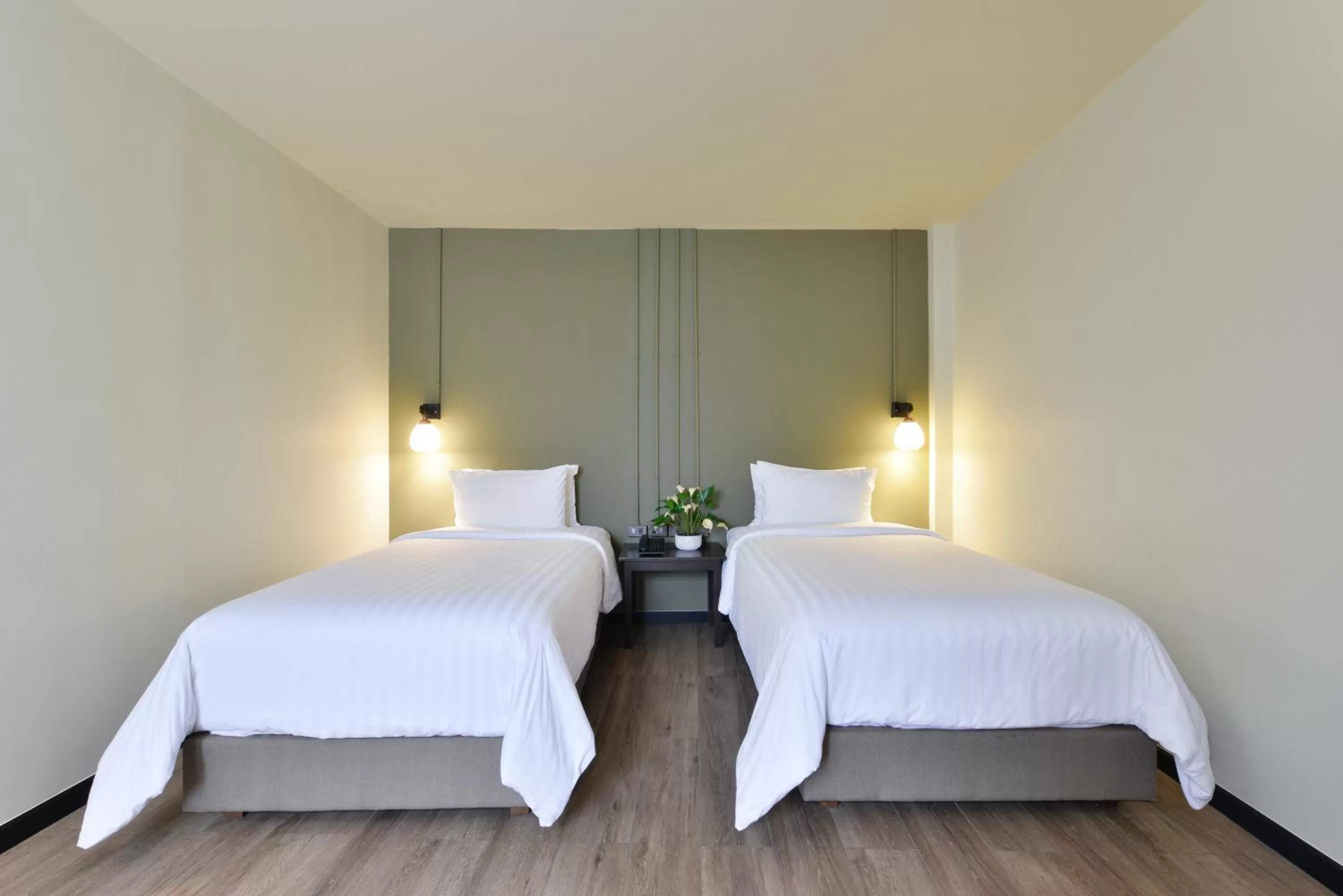 Bed in Oldthaiheng Hotel