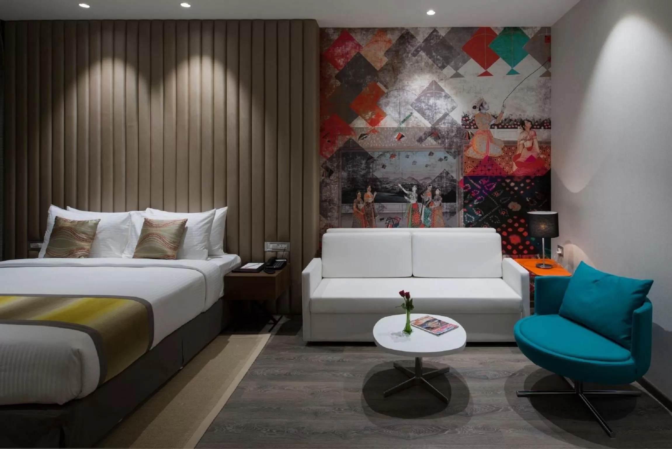 Communal lounge/ TV room in Eastin Residences Vadodara