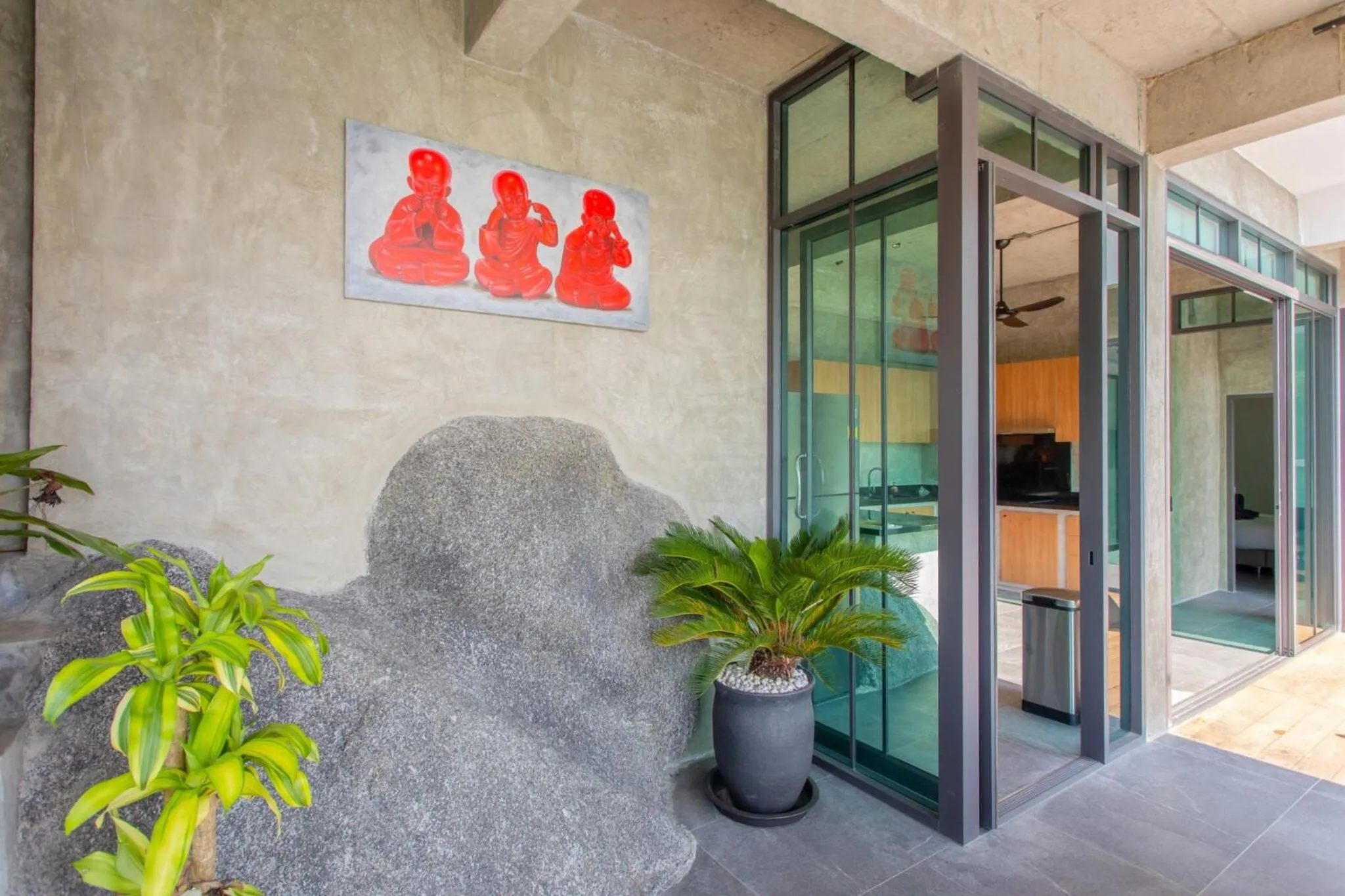 Seating area in Baan Saint-Tropez Seaview Villas Kata Beach