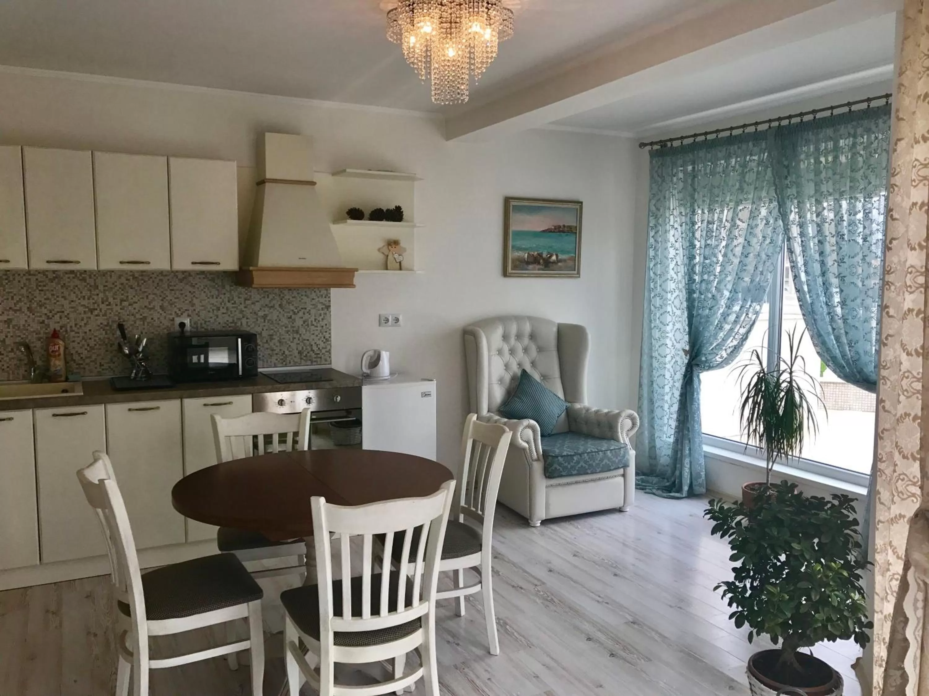 Coffee/tea facilities, Dining Area in Villa Livia Boutique Apartments