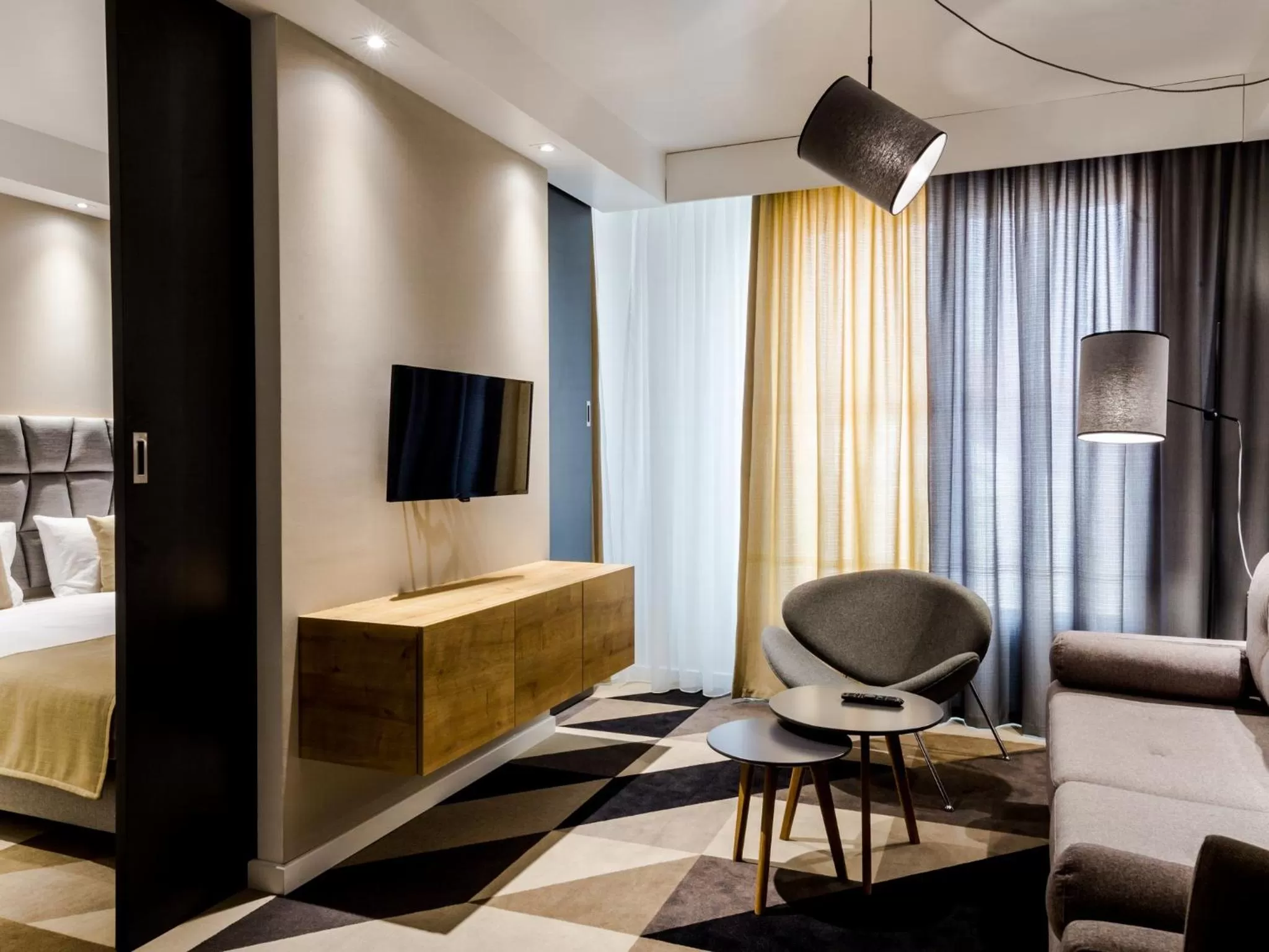 Living room, Bed in Lwowska 1