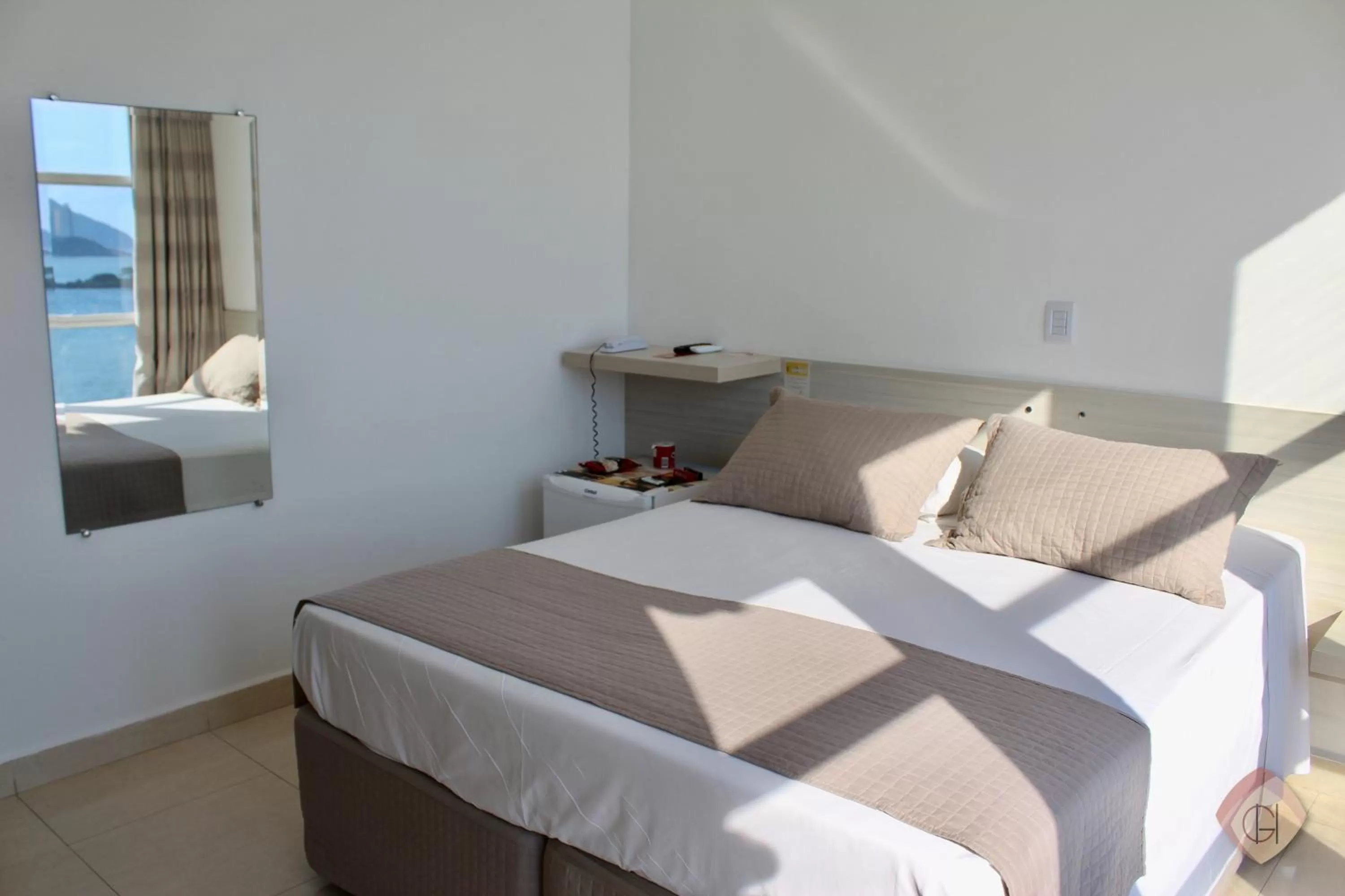 Bedroom, Bed in Grand Hotel Guarujá - A sua Melhor Experiência na Praia!