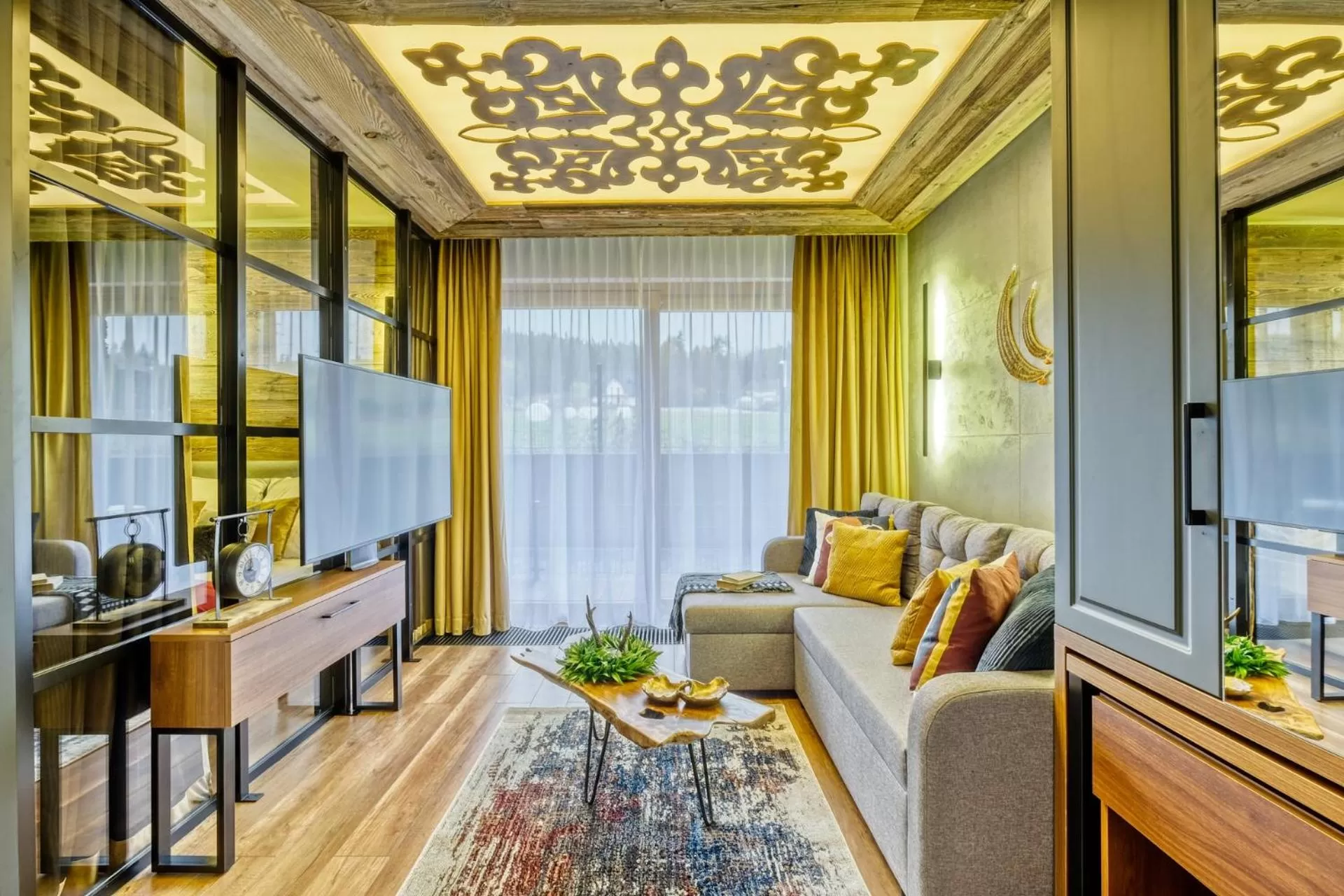 Living room in Białka Residence Ski - 50 m do Termy Bania Odkryj-Białke