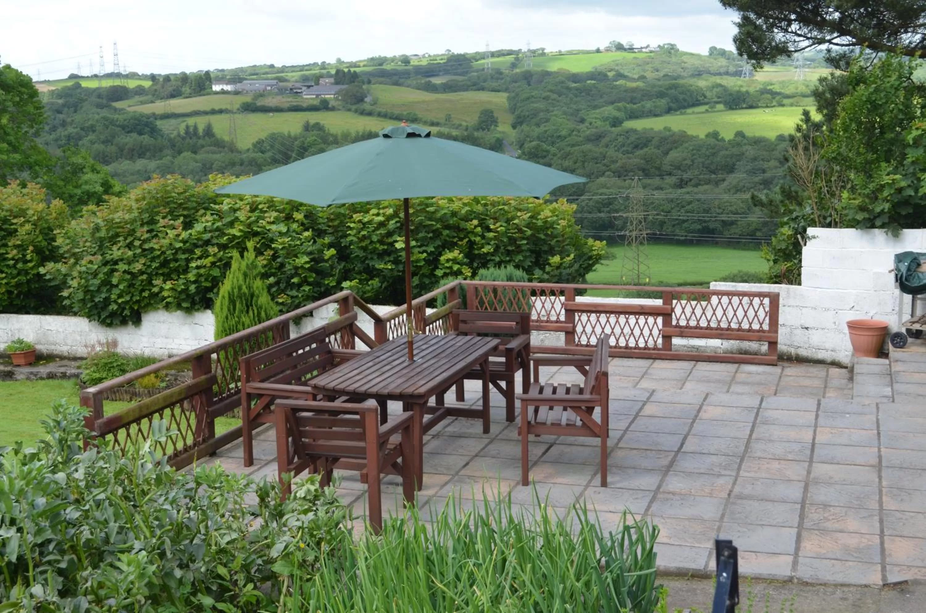 Patio in Plas Newydd Farm