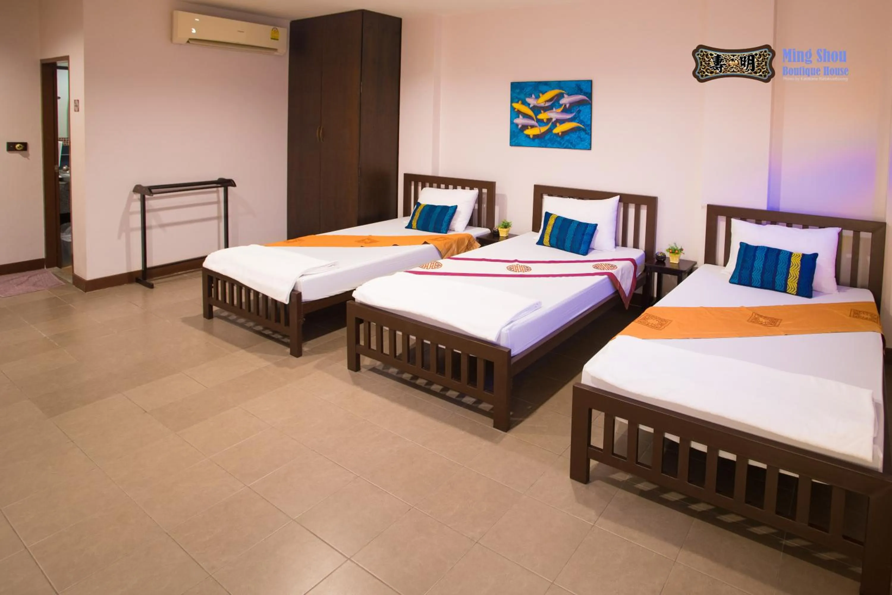 Bed in Ming Shou Boutique House