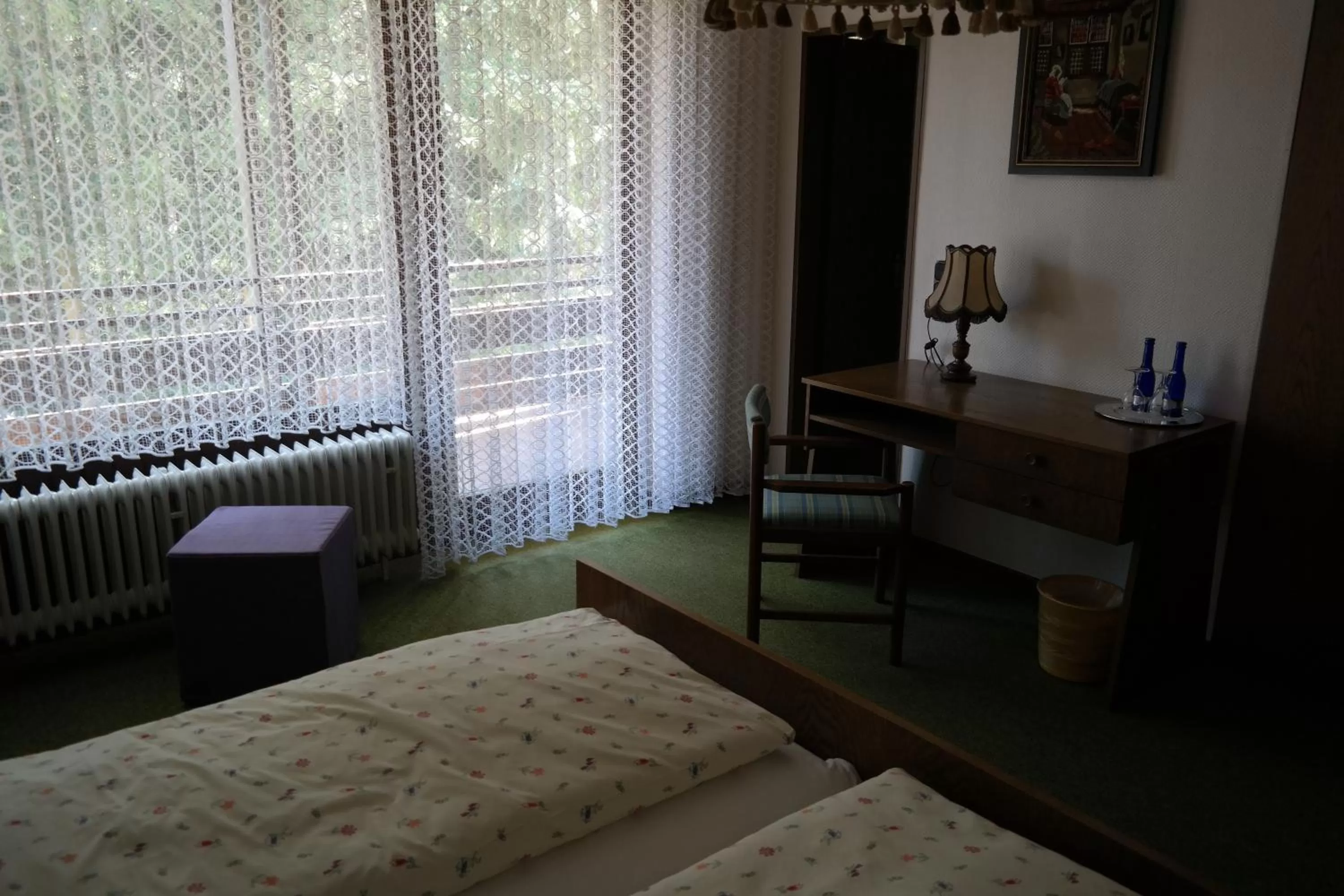 Bed in Herzog's Ulsterbrücke Garni Hotel