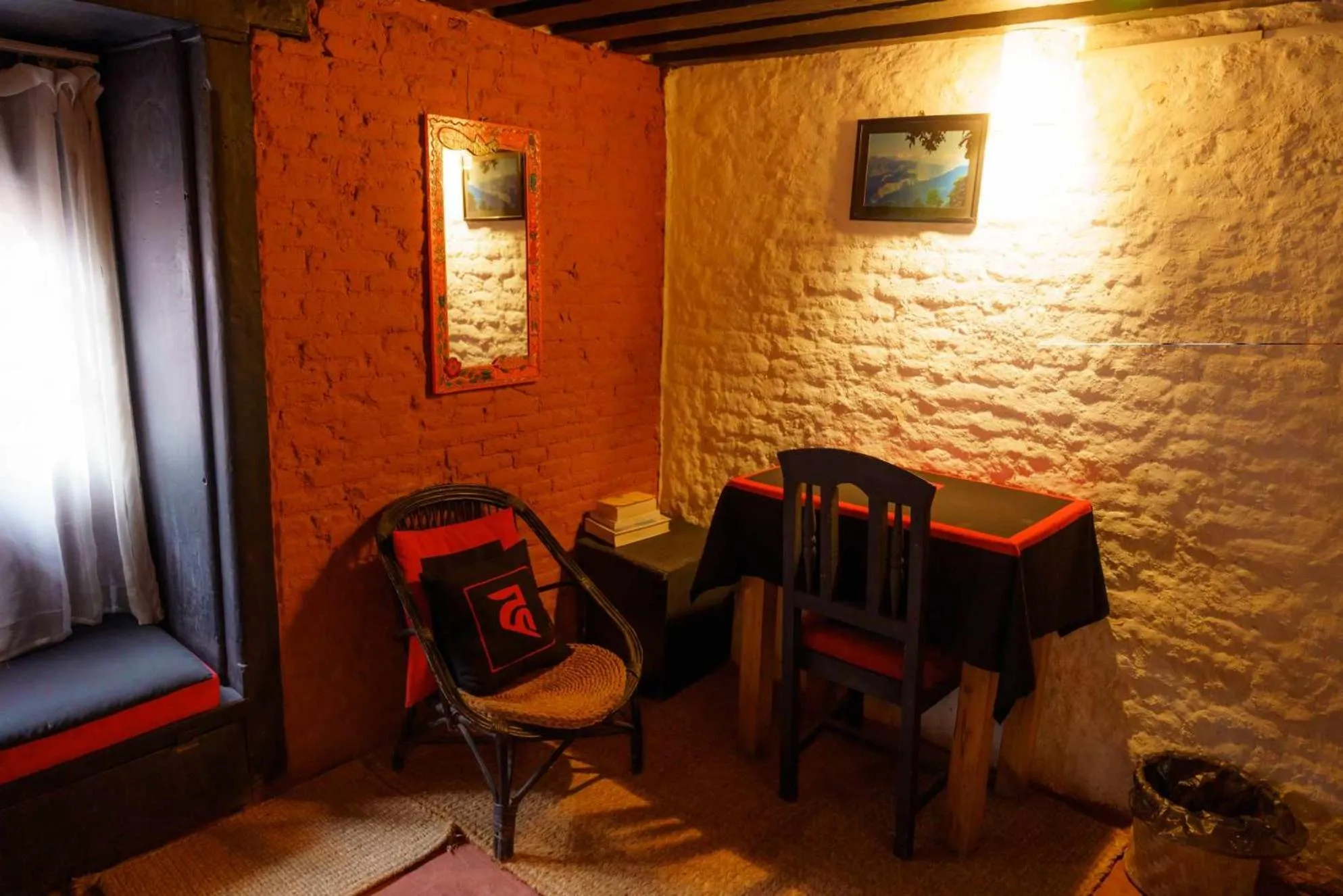 Seating area in Hira Guest House