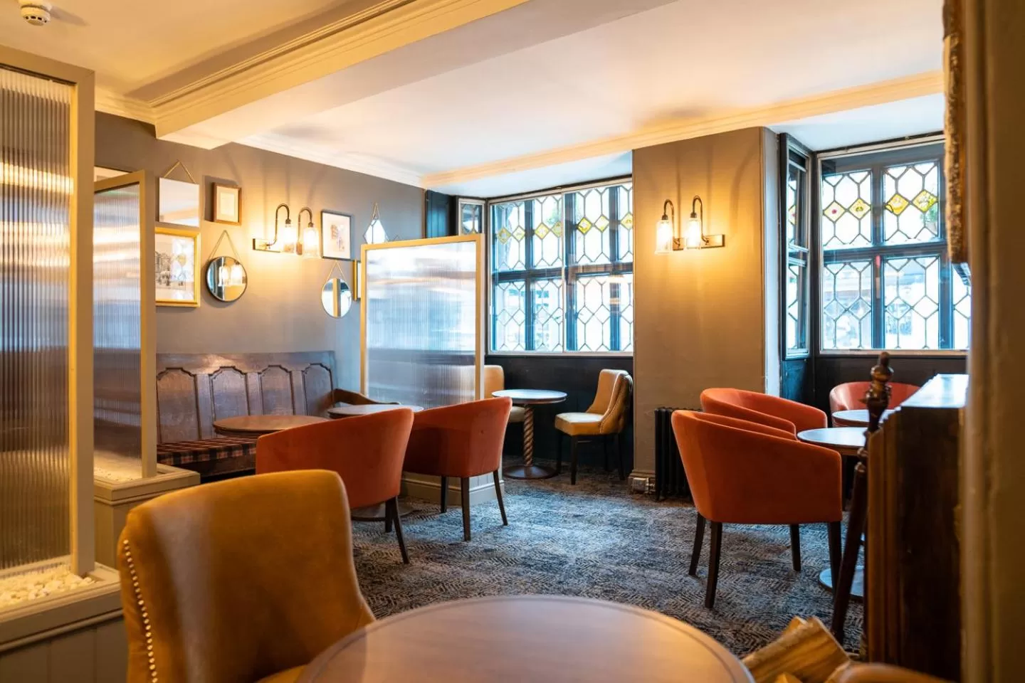 Seating area in The Feathers Hotel