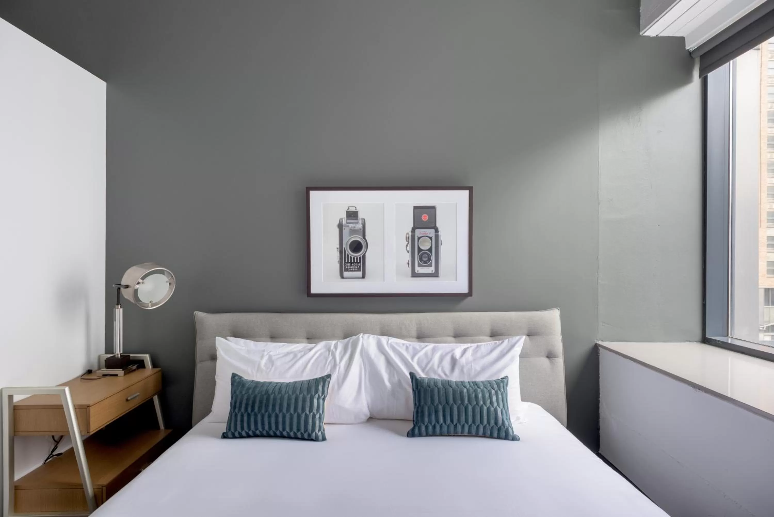 Bed in Mint House Detroit - Times Square