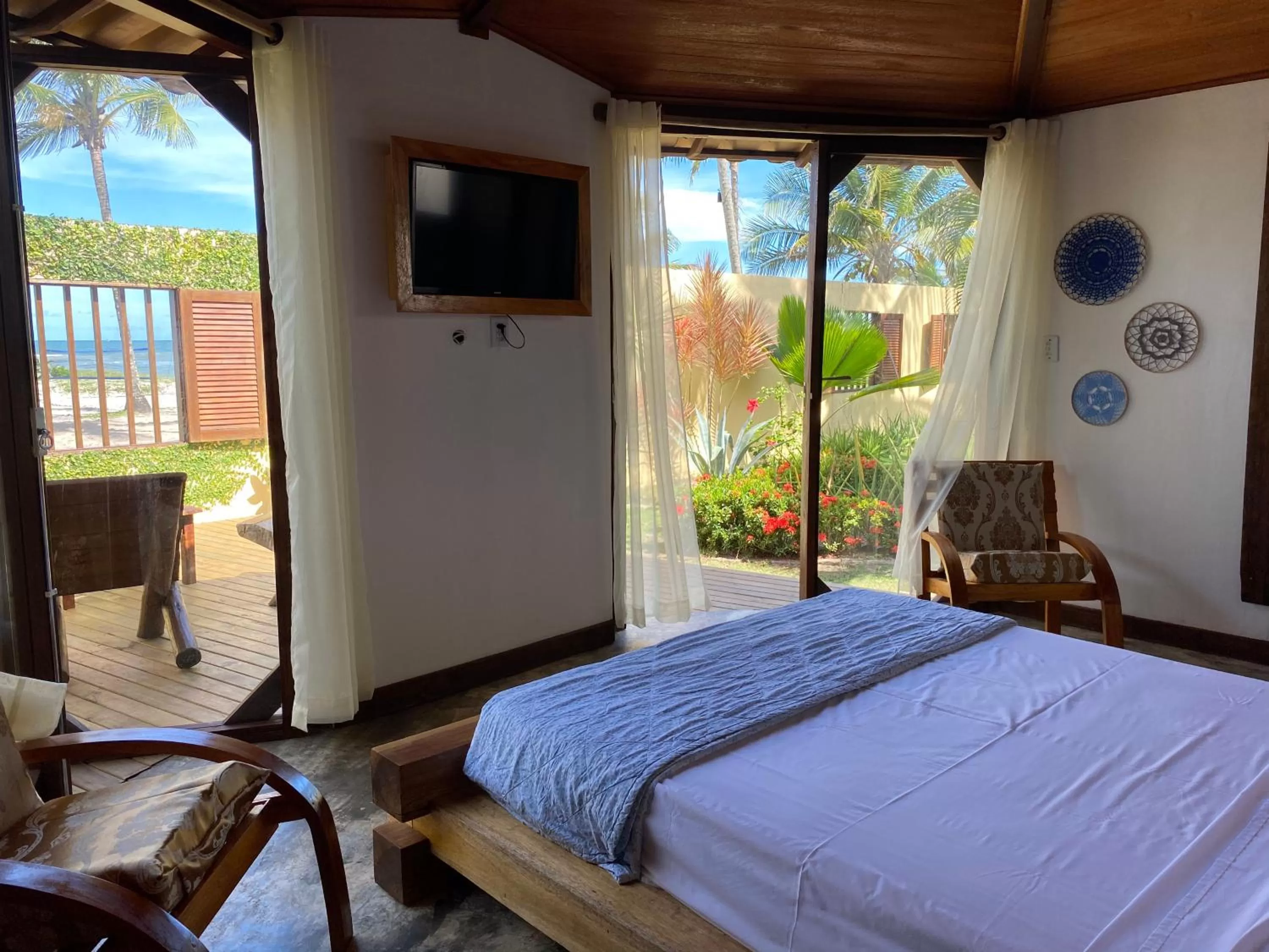 Bed in Pousada dos Hibiscus