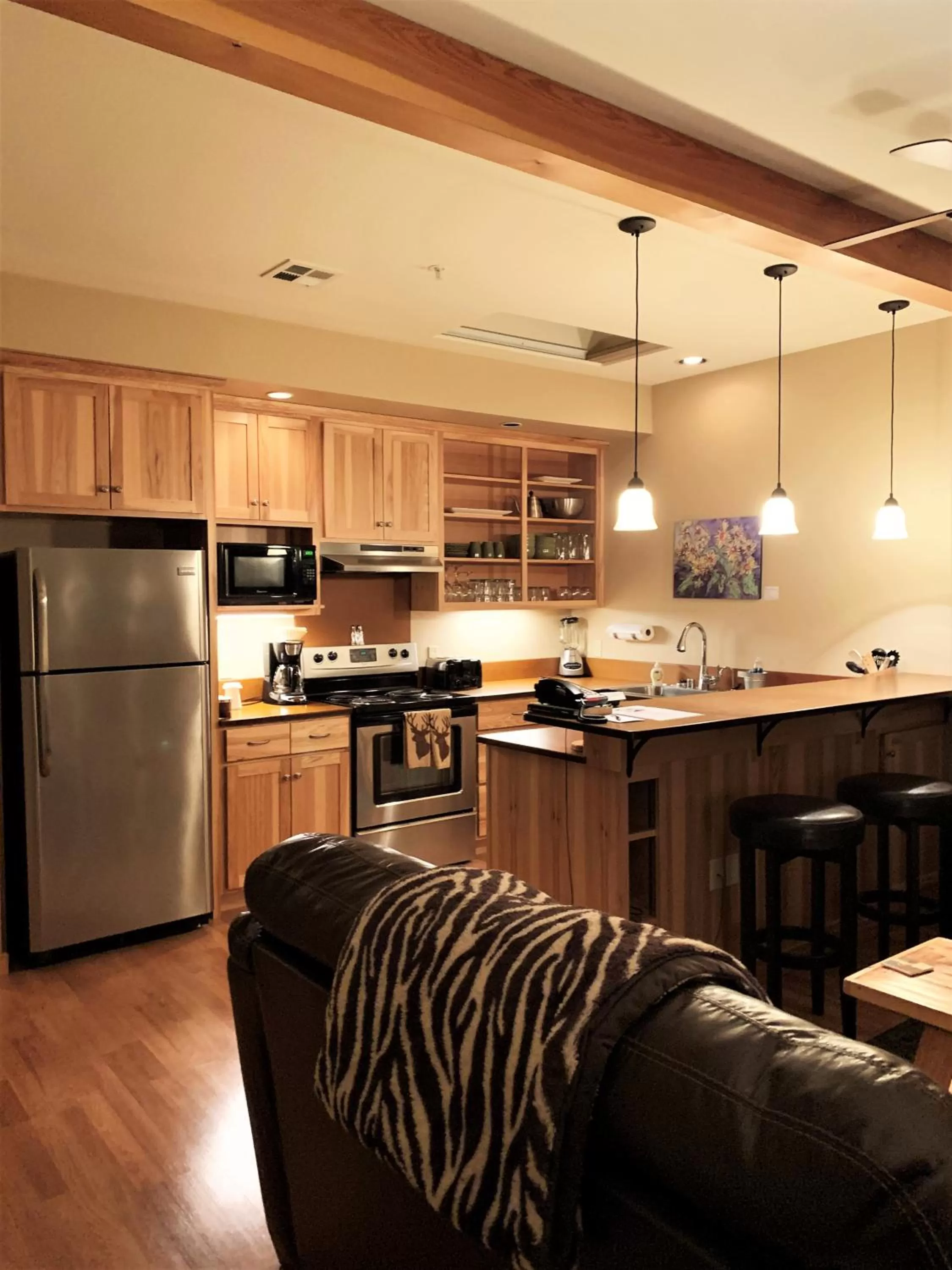 Kitchen or kitchenette in Twisp River Suites