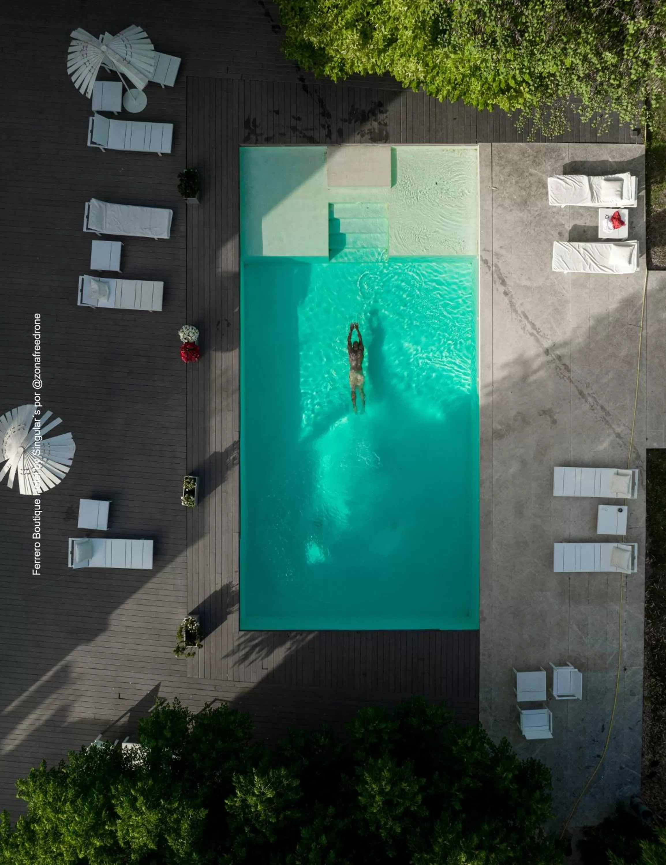 Bird's eye view, Pool View in Hotel Ferrero - Singular's Hotels