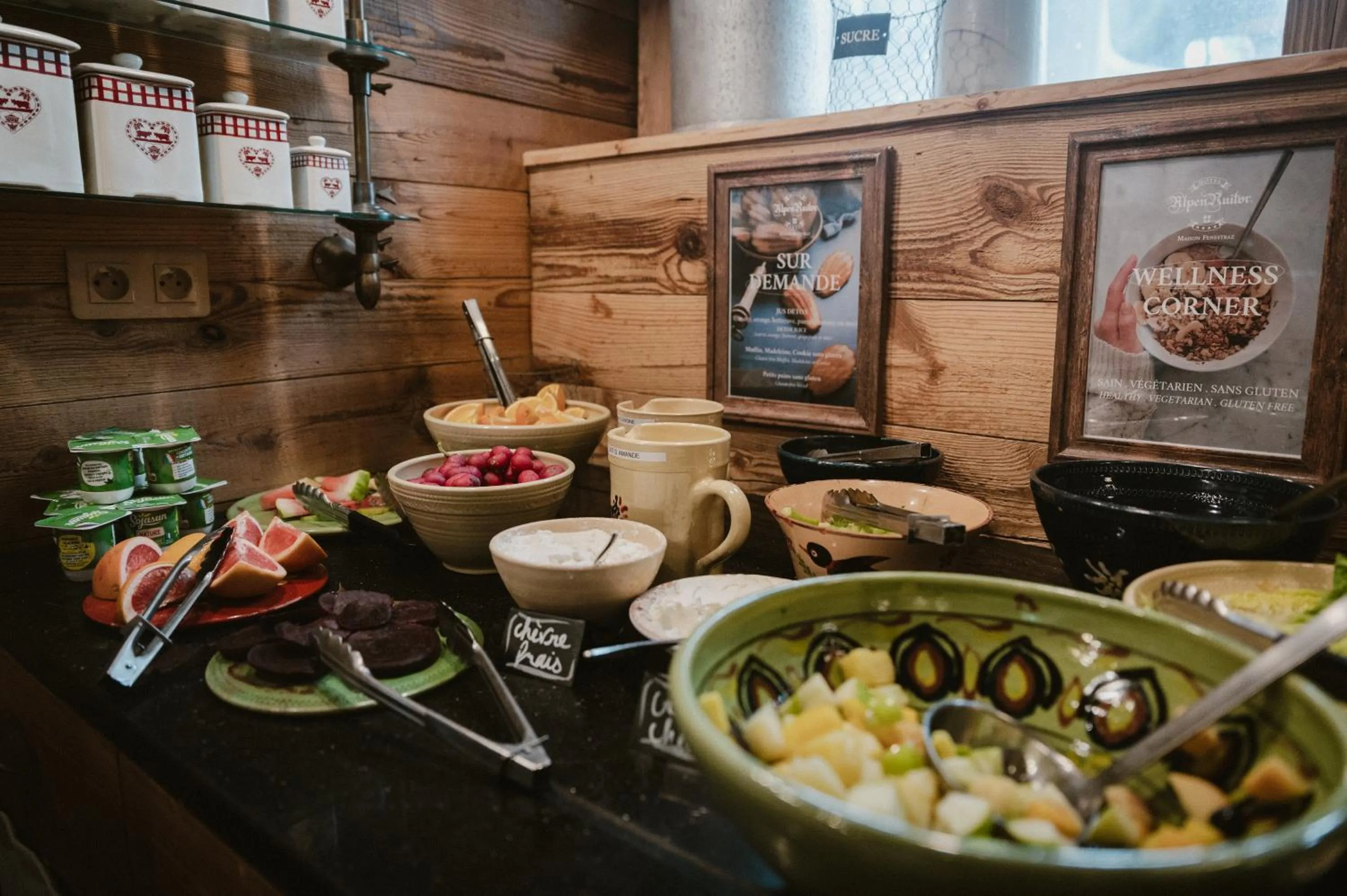 Food and drinks in Hôtel Alpen Ruitor