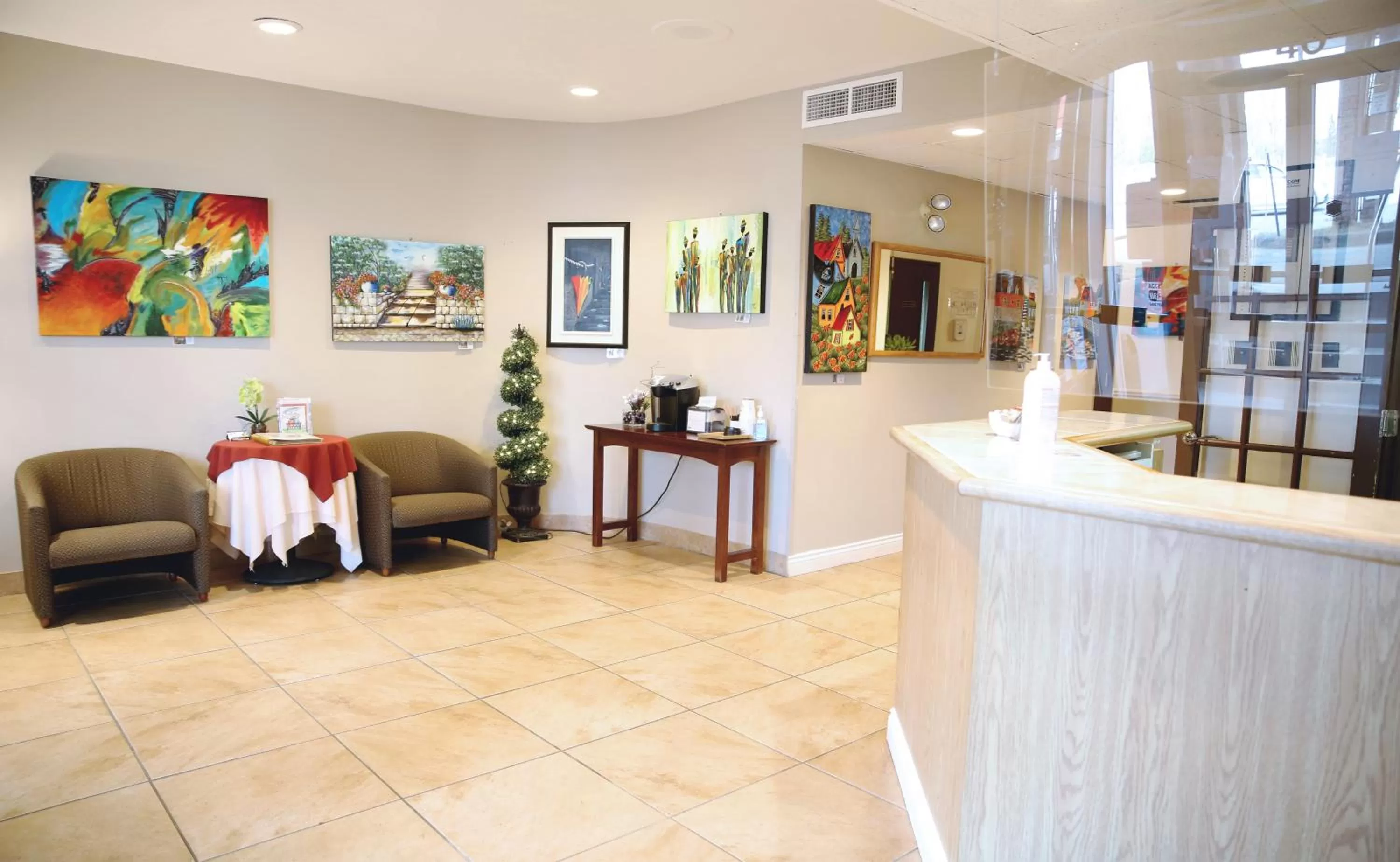 Lobby or reception in Auberge du Grand Lac