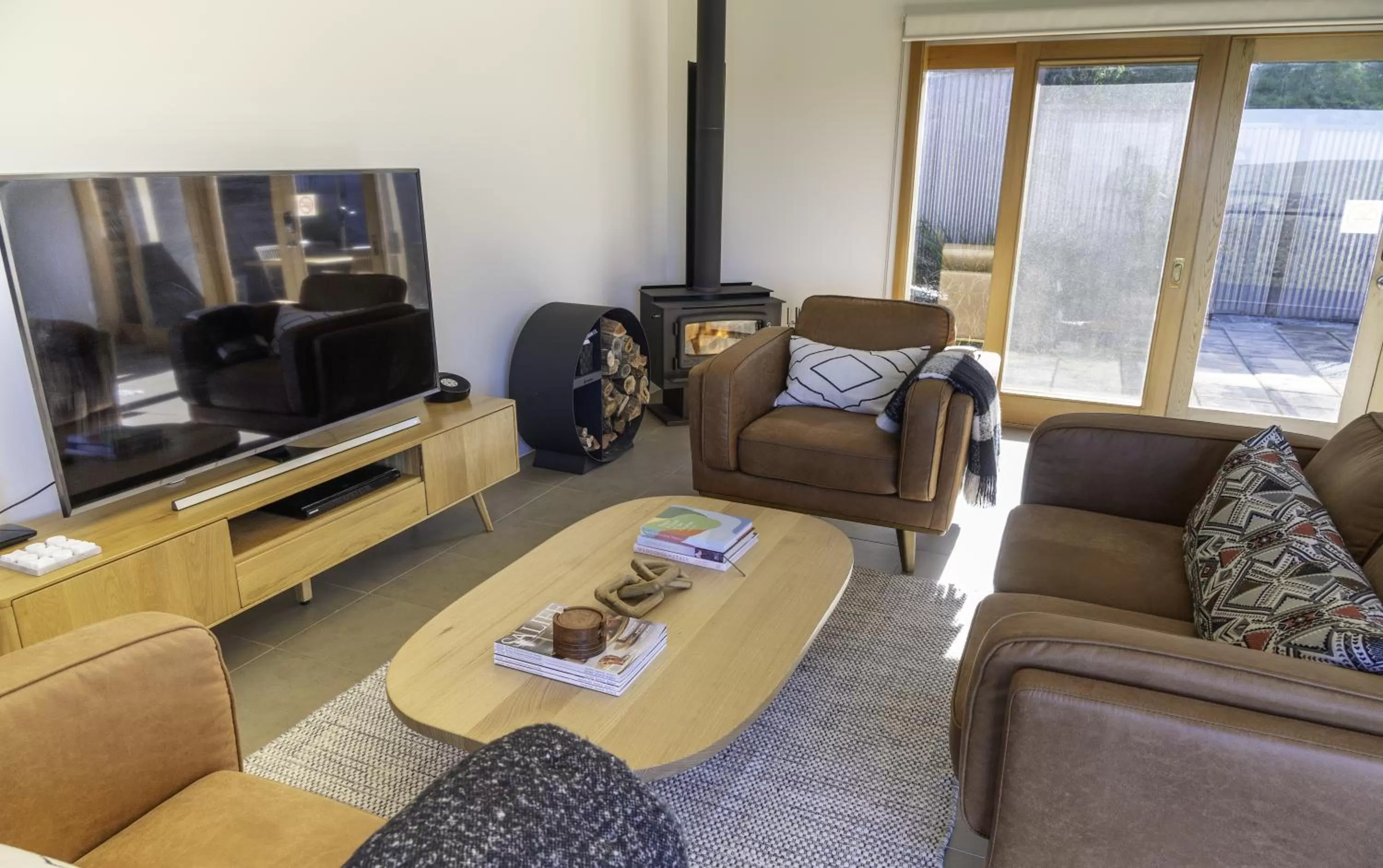 Living room, Seating Area in Seascape Retreat