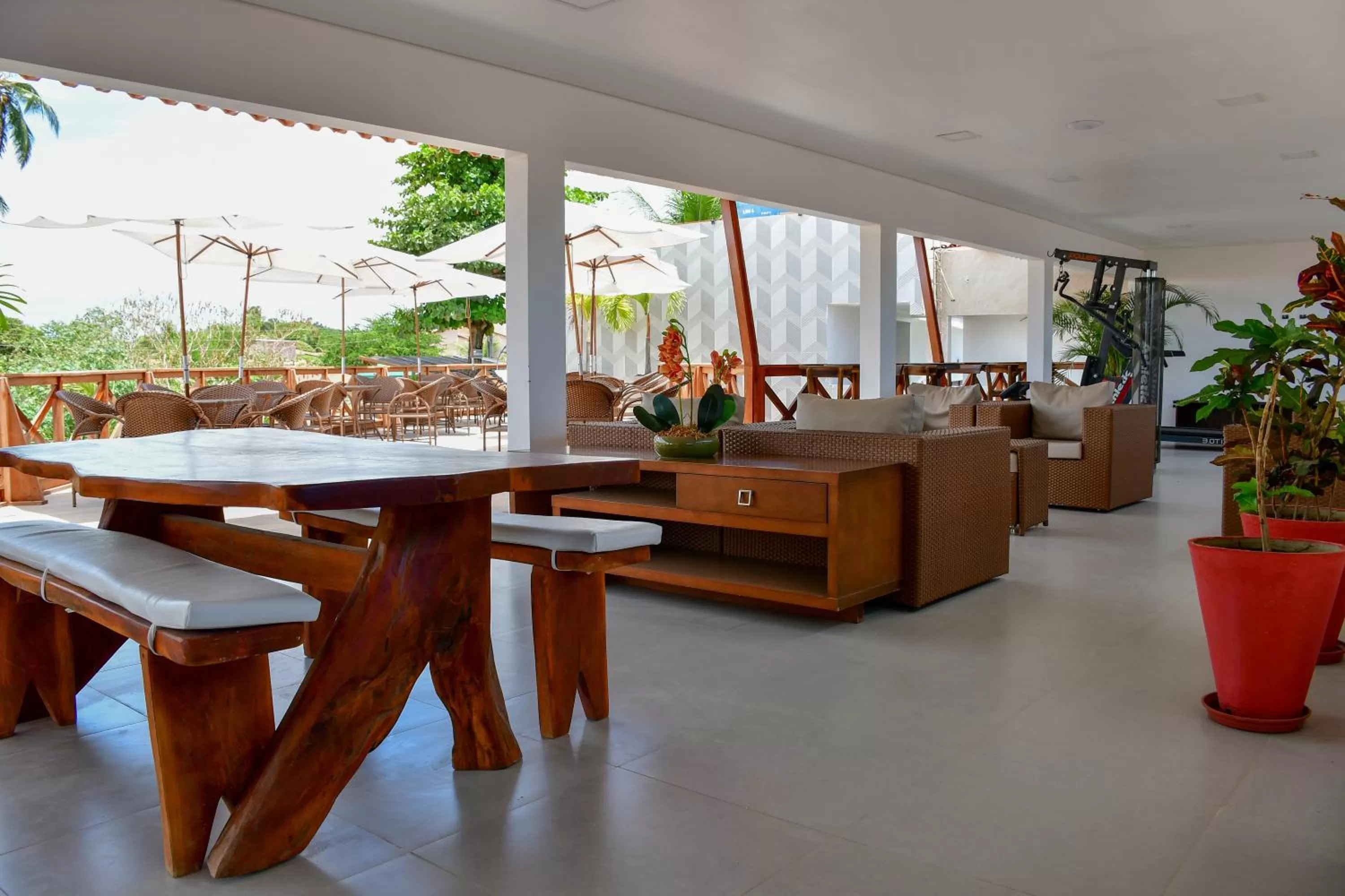 Patio in Pousada Sol e Mar