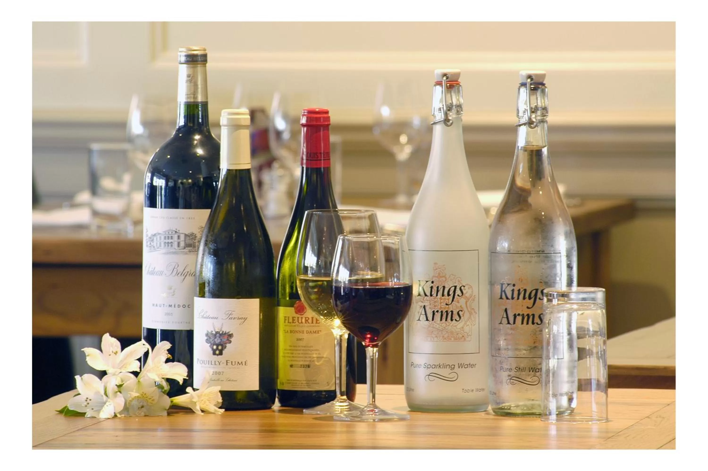 Alcoholic drinks in The Kings Arms