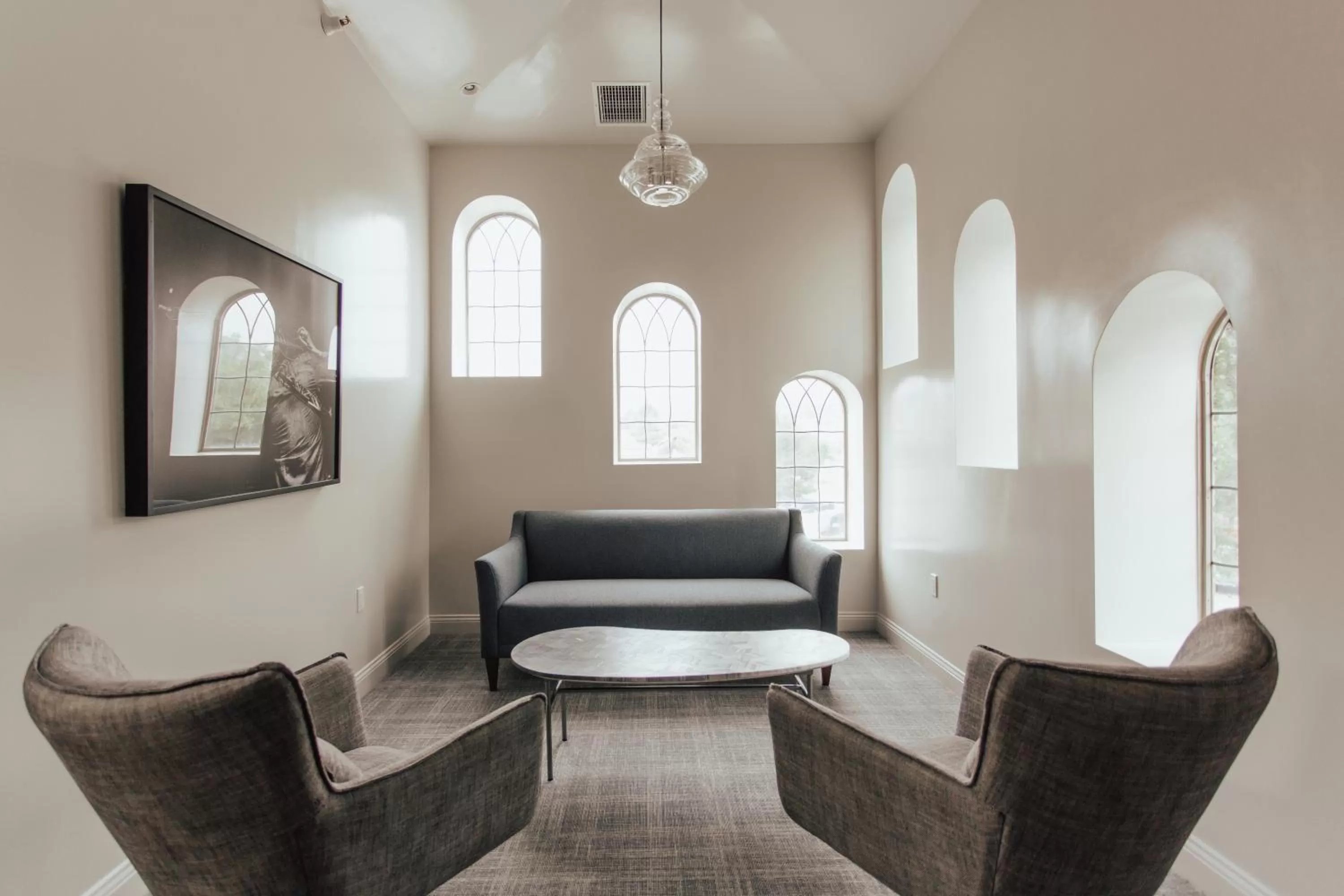 Living room in The Winston Solvang