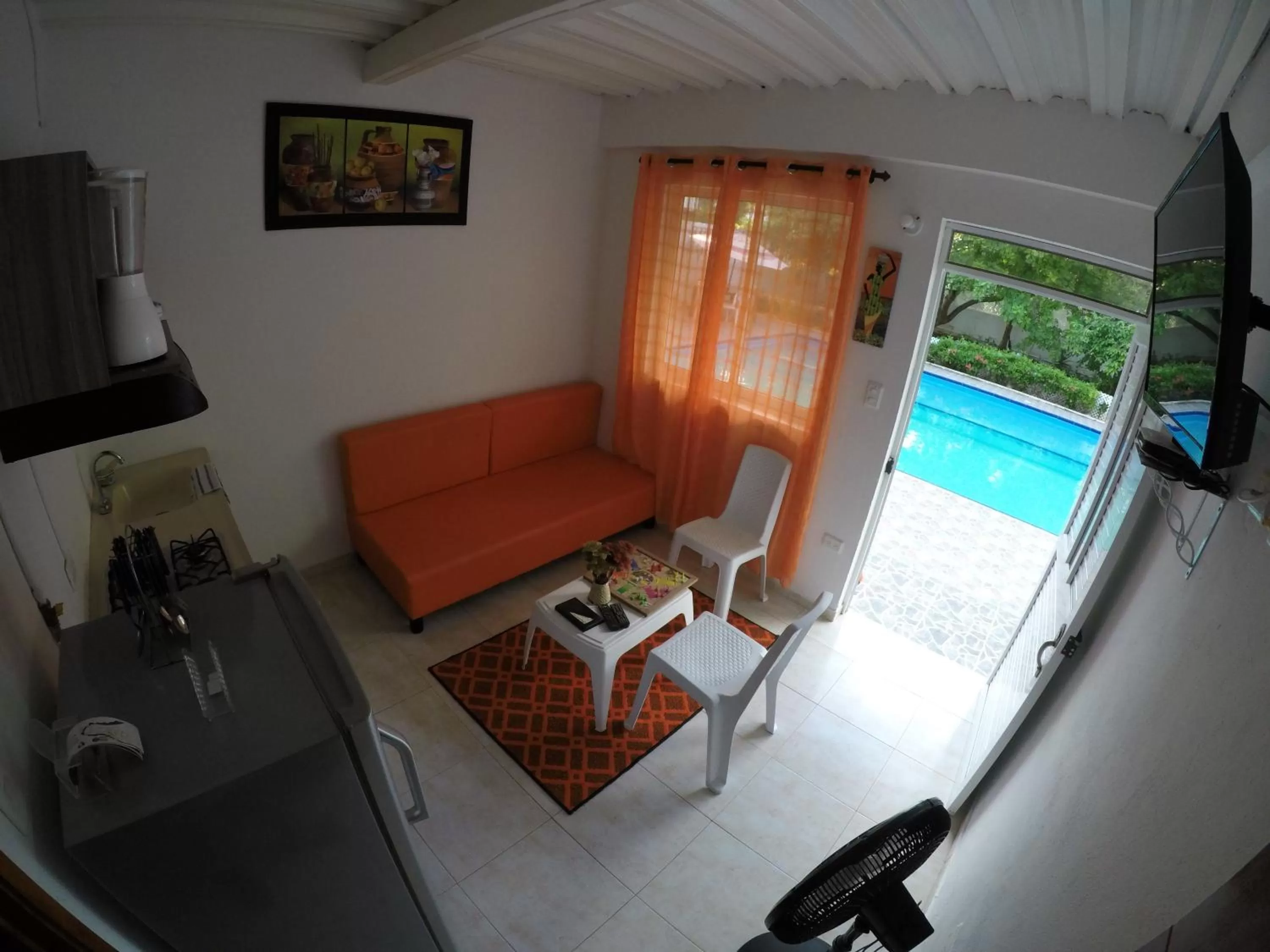 Pool view, Seating Area in Apartamento Miss Brigida