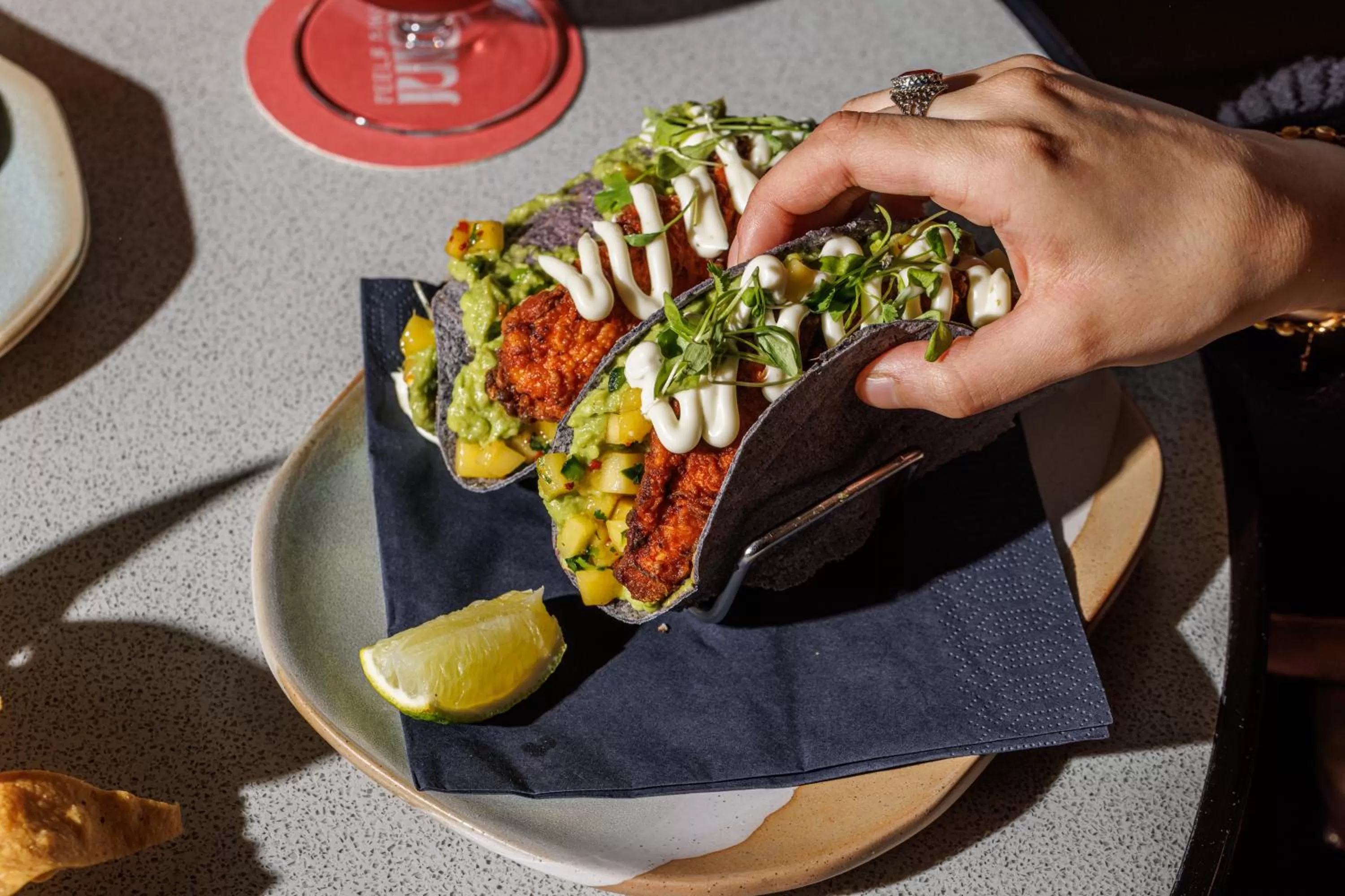 Food and drinks in TRIBE London Canary Wharf