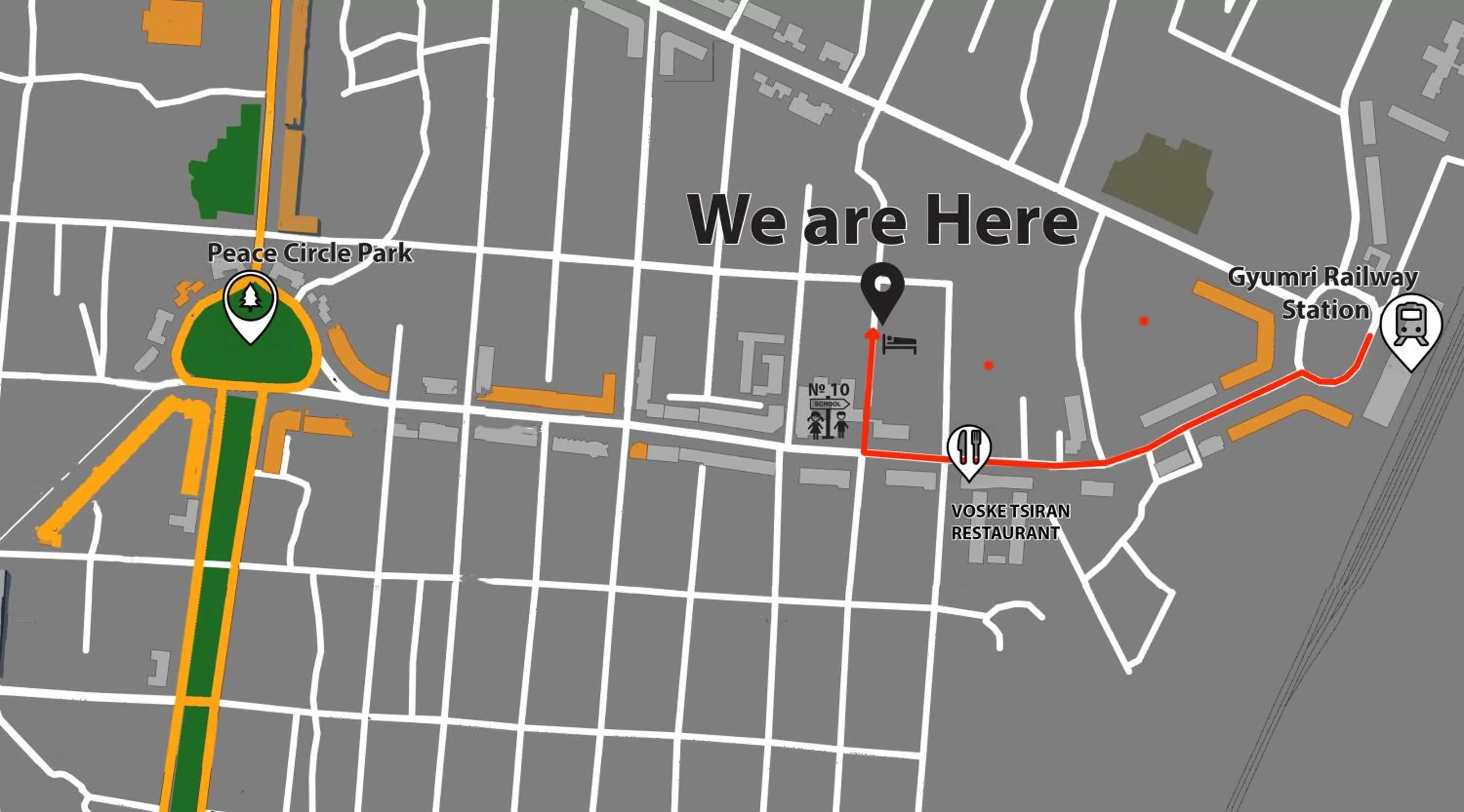 City view, Bird's-eye View in Guest House in Gyumri