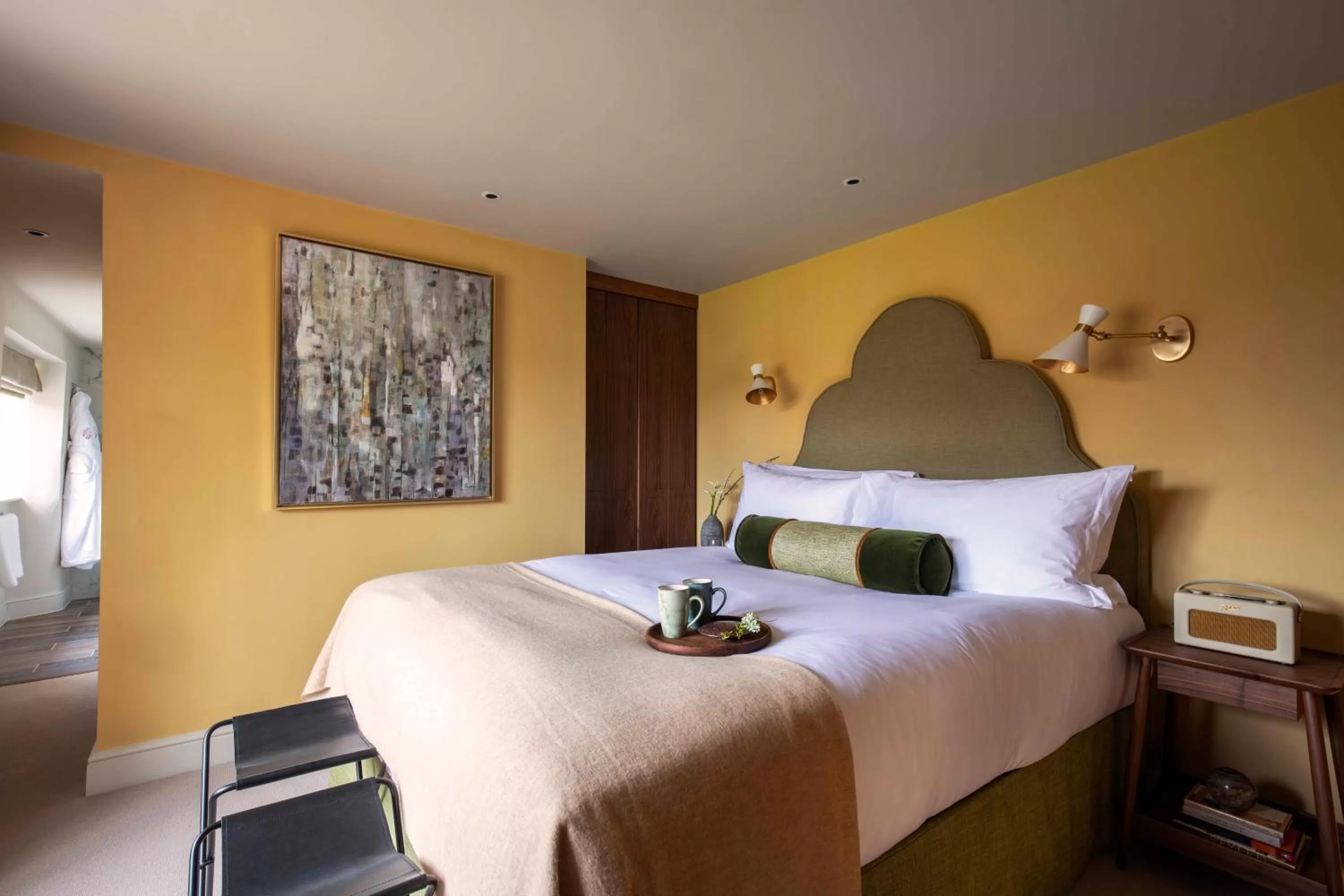 Bed in The Falcon Hotel