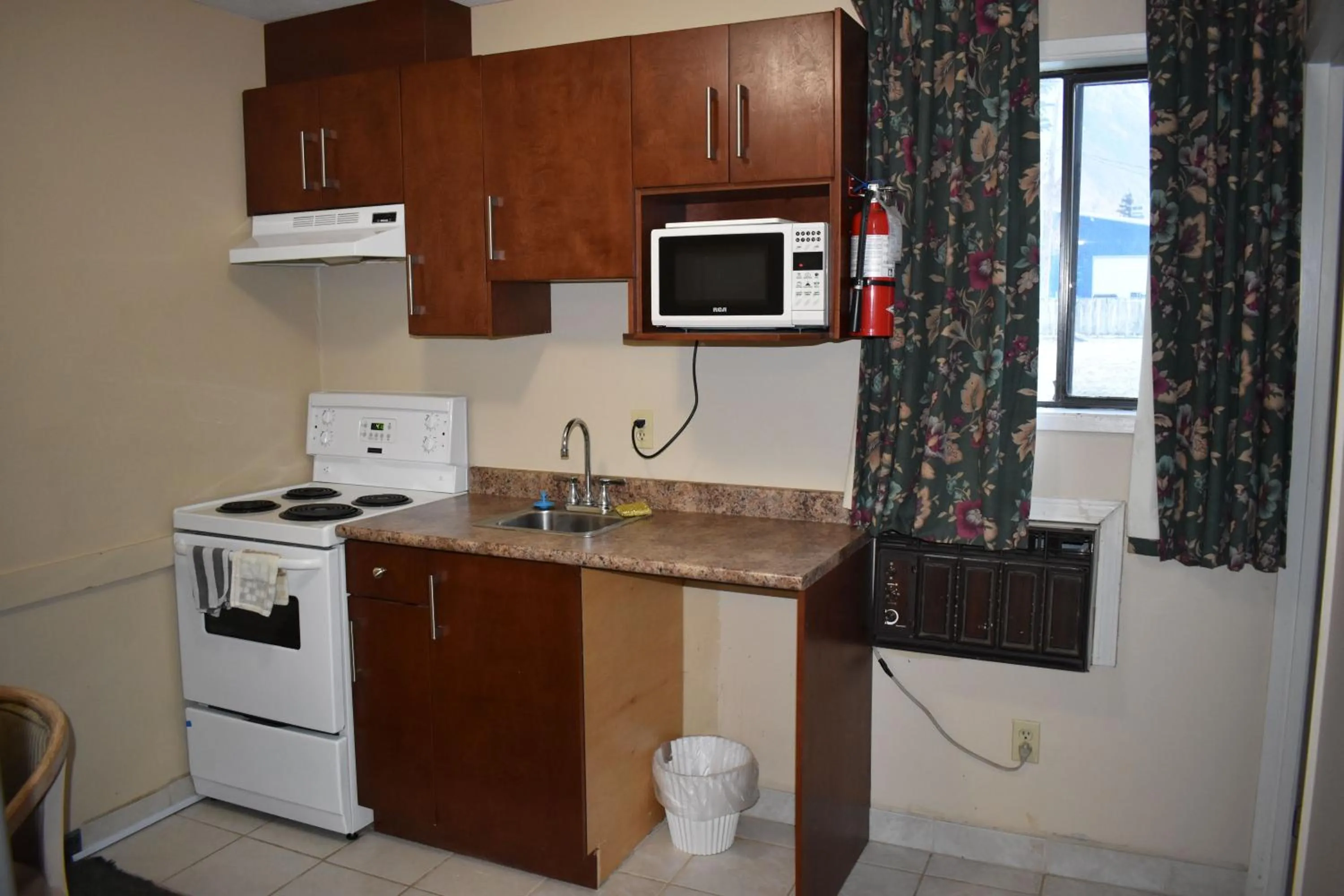 Kitchen or kitchenette in Hope Inn and Suites