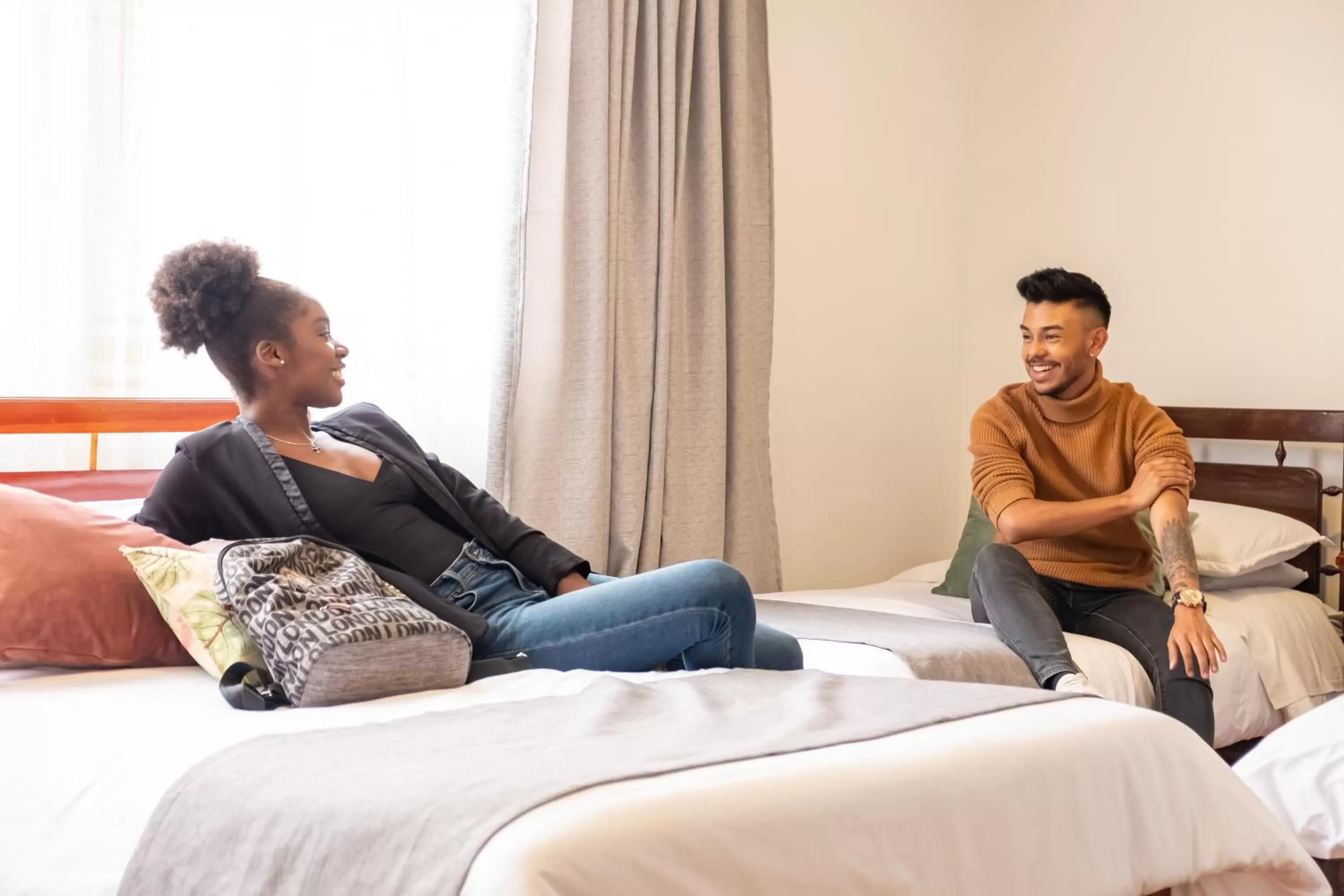 People, Bed in Hotel Virrey Central