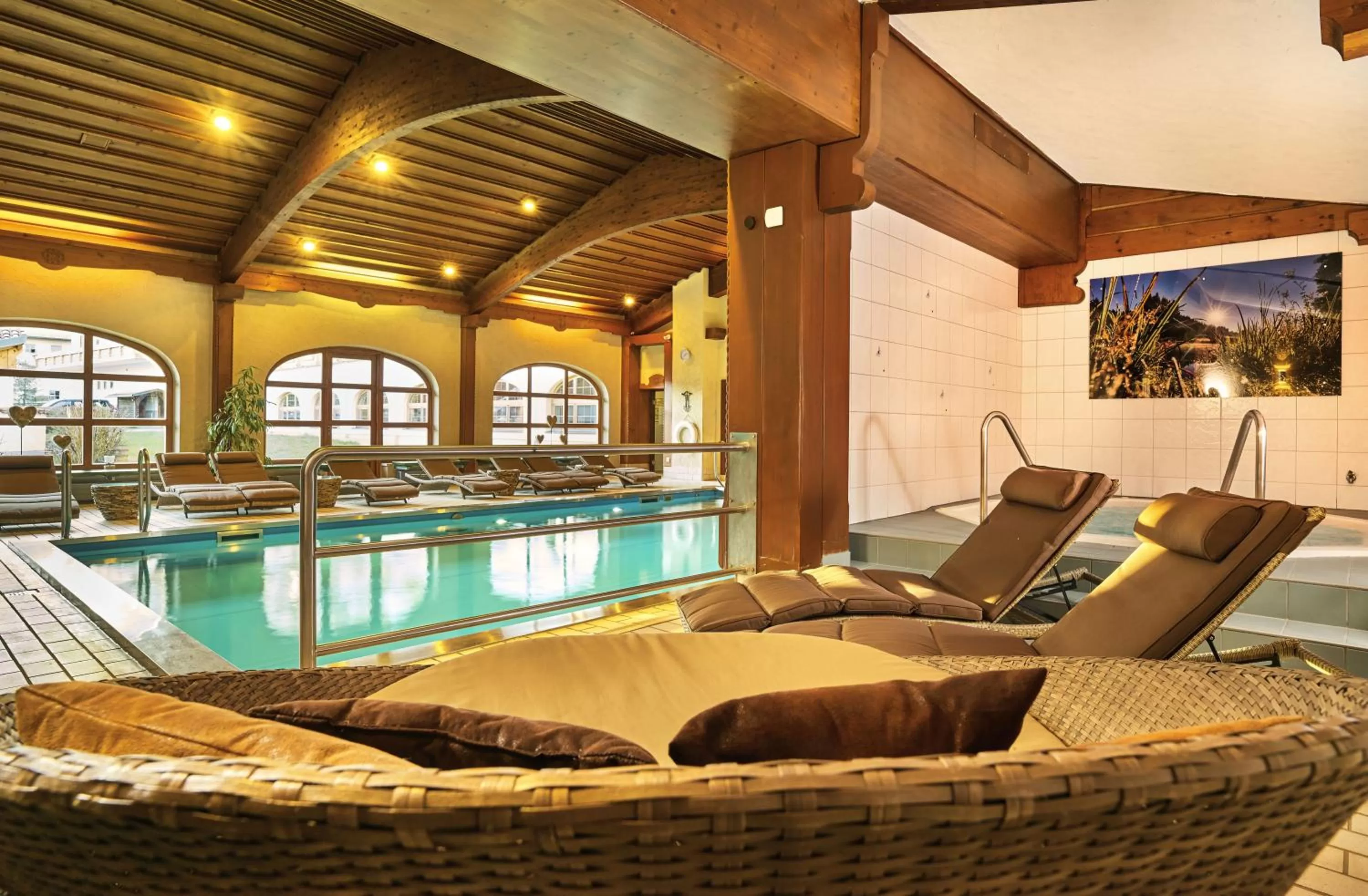 Swimming pool in Wander- und Aktivhotel Adam Bräu