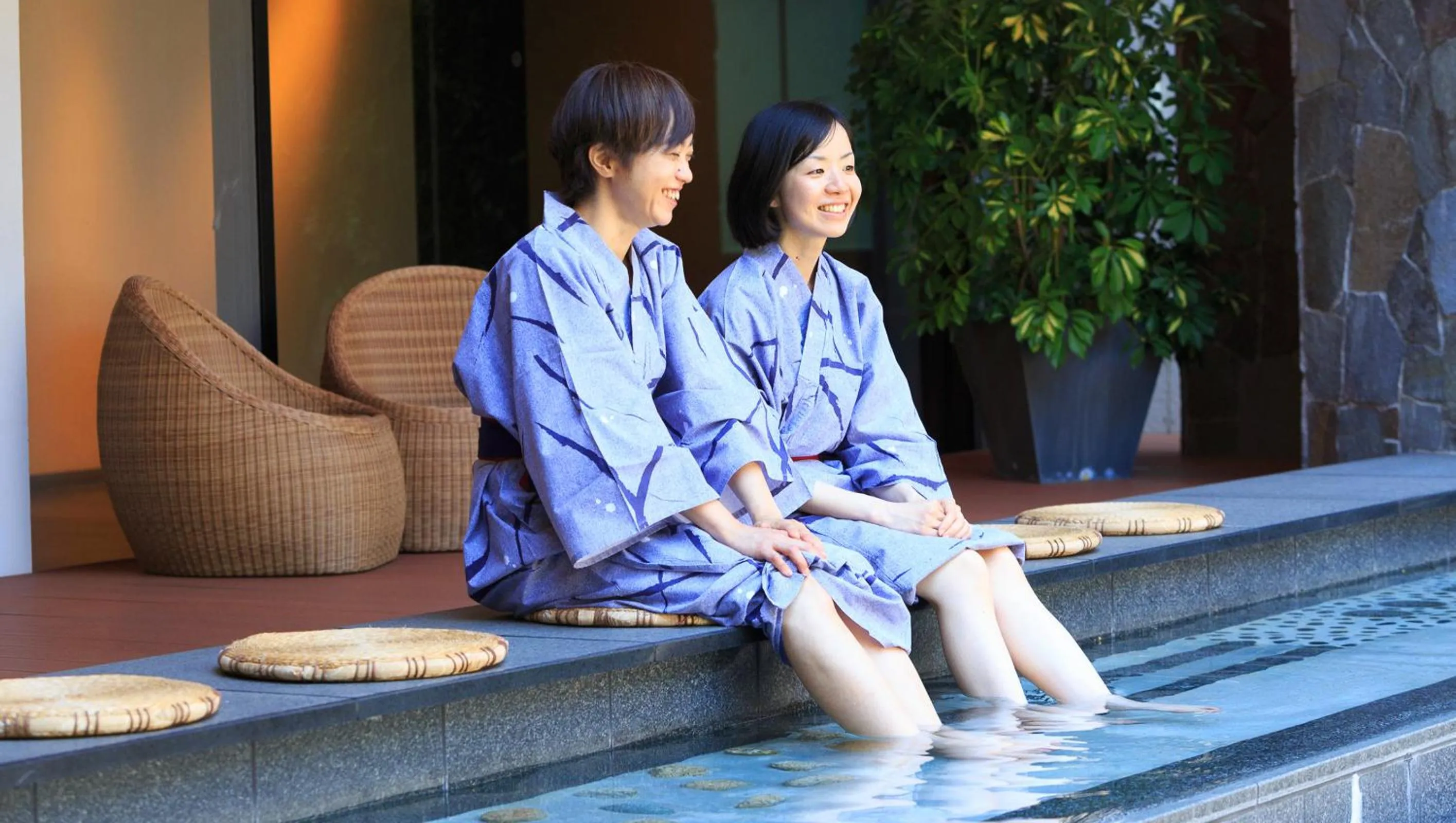 Hot Spring Bath in Laforet Ito Onsen Yunoniwa
