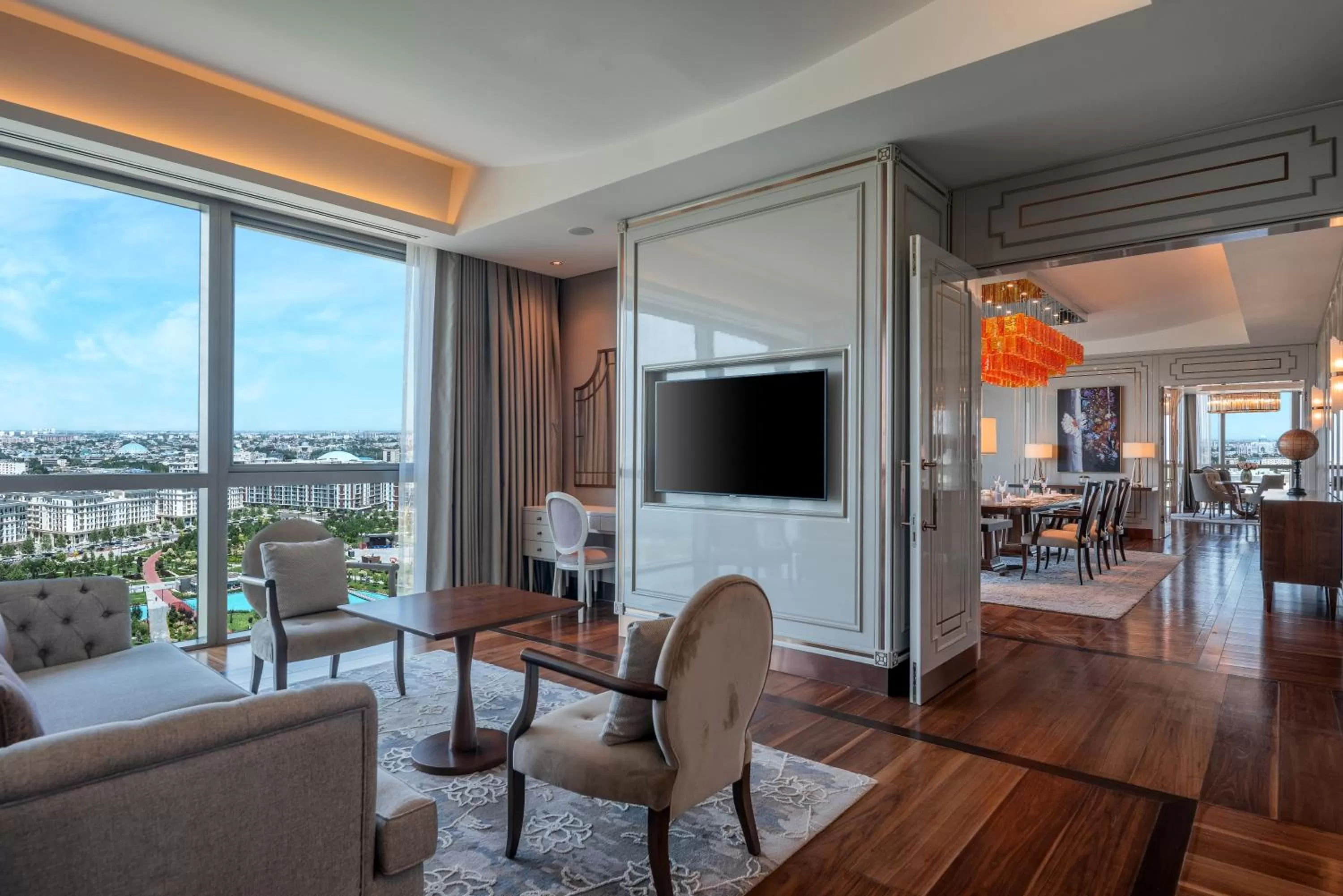 Communal lounge/ TV room in Hilton Tashkent City