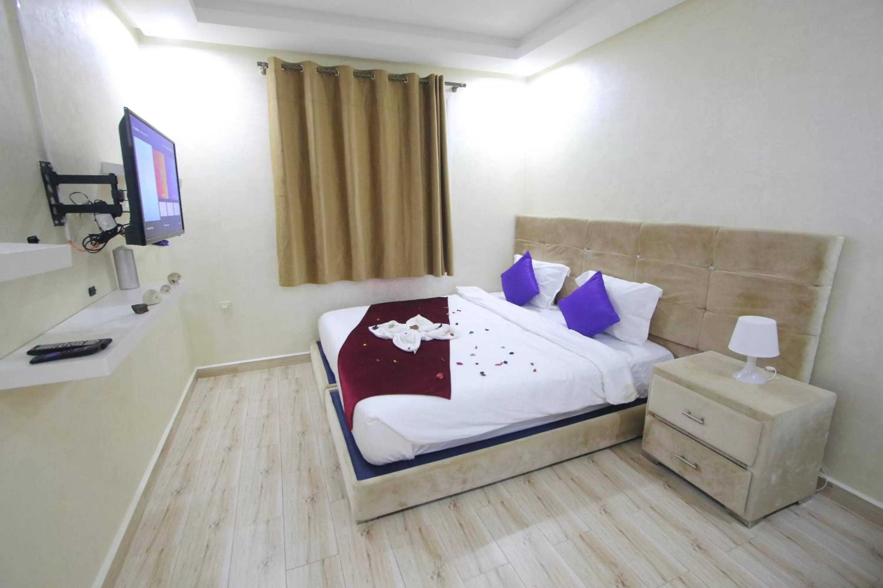 Bed in Dakhla White Hotel