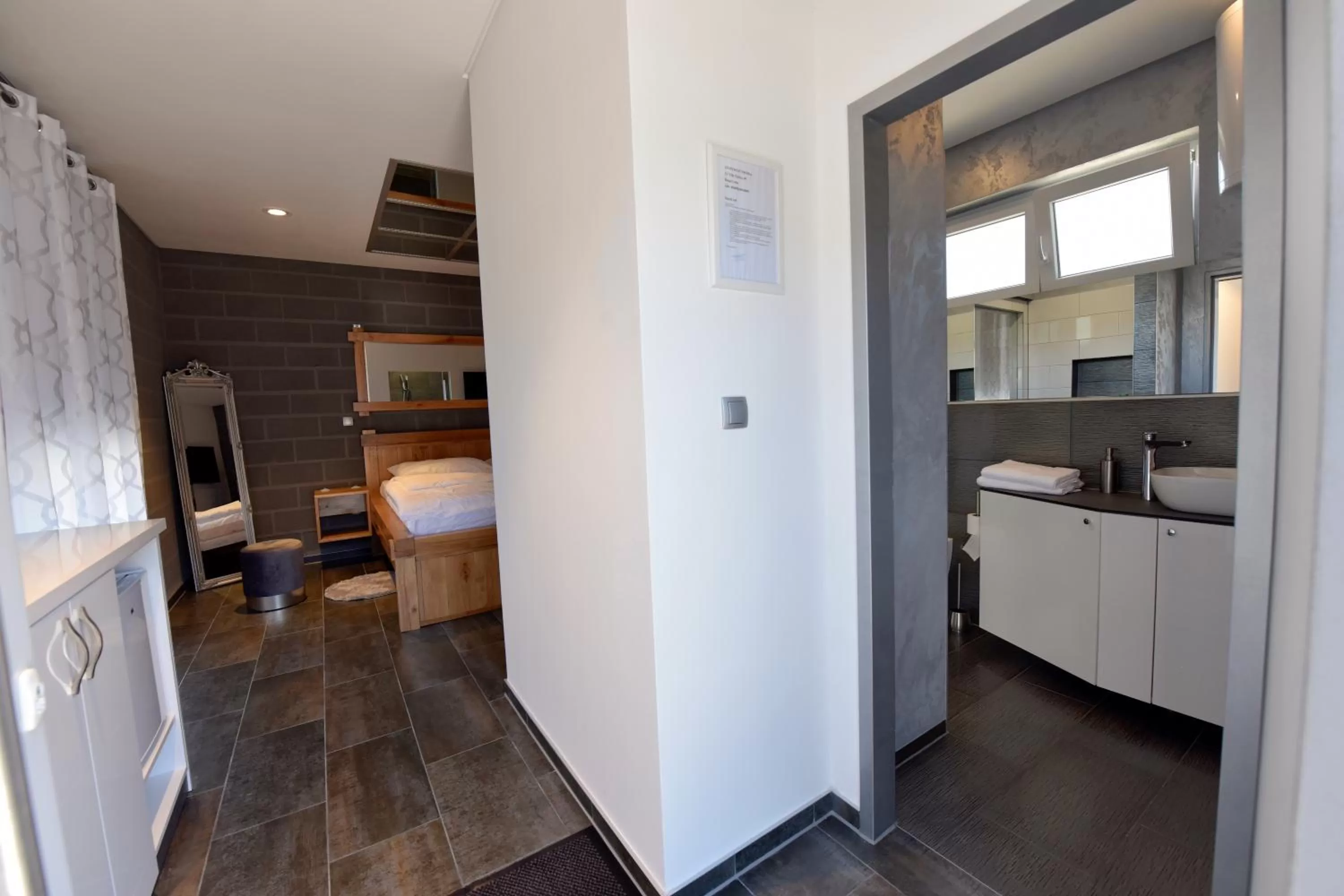 Bathroom, Kitchen/Kitchenette in Apartmani i Bungalovi TROJKA