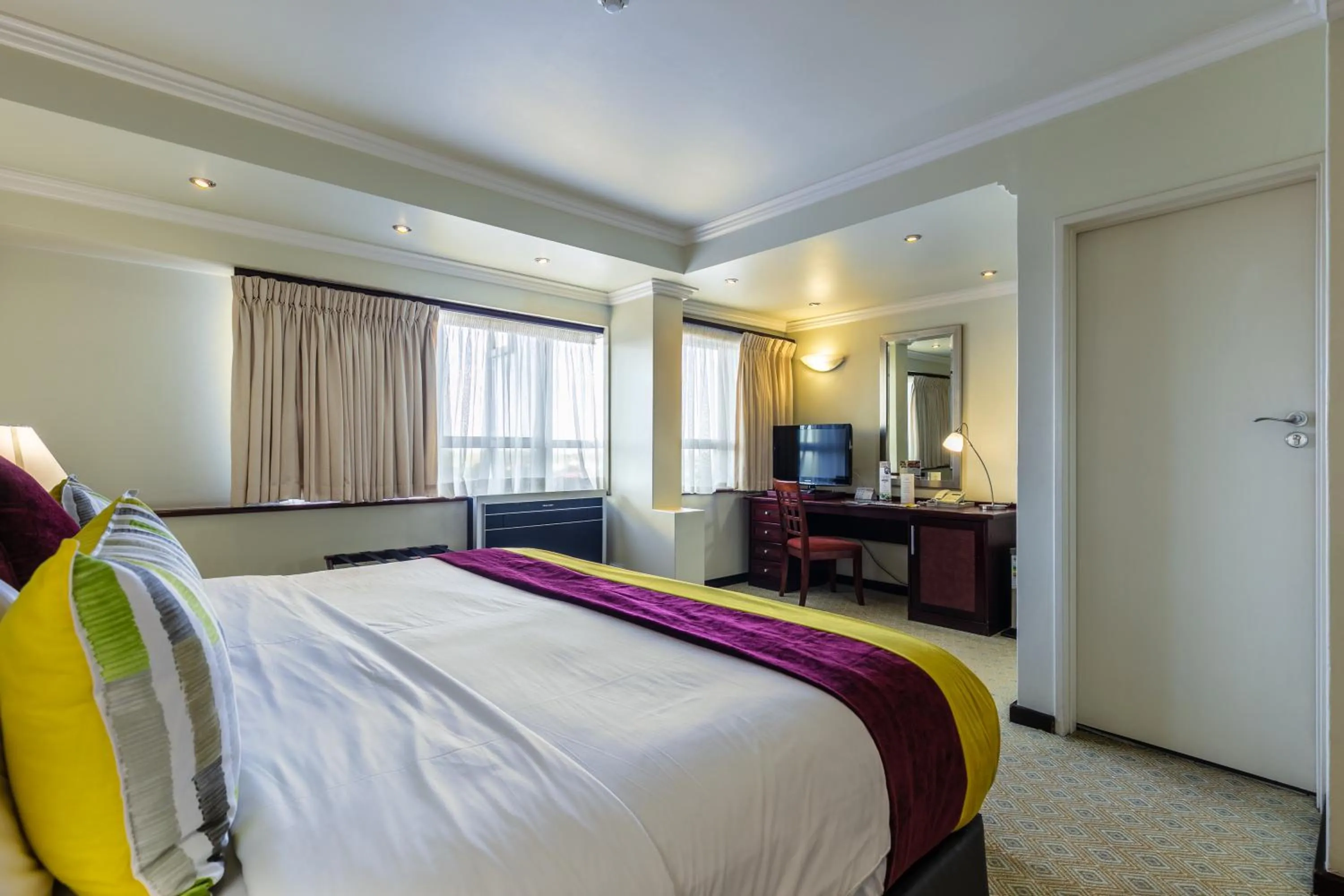 Decorative detail, Bed in Cresta President Hotel