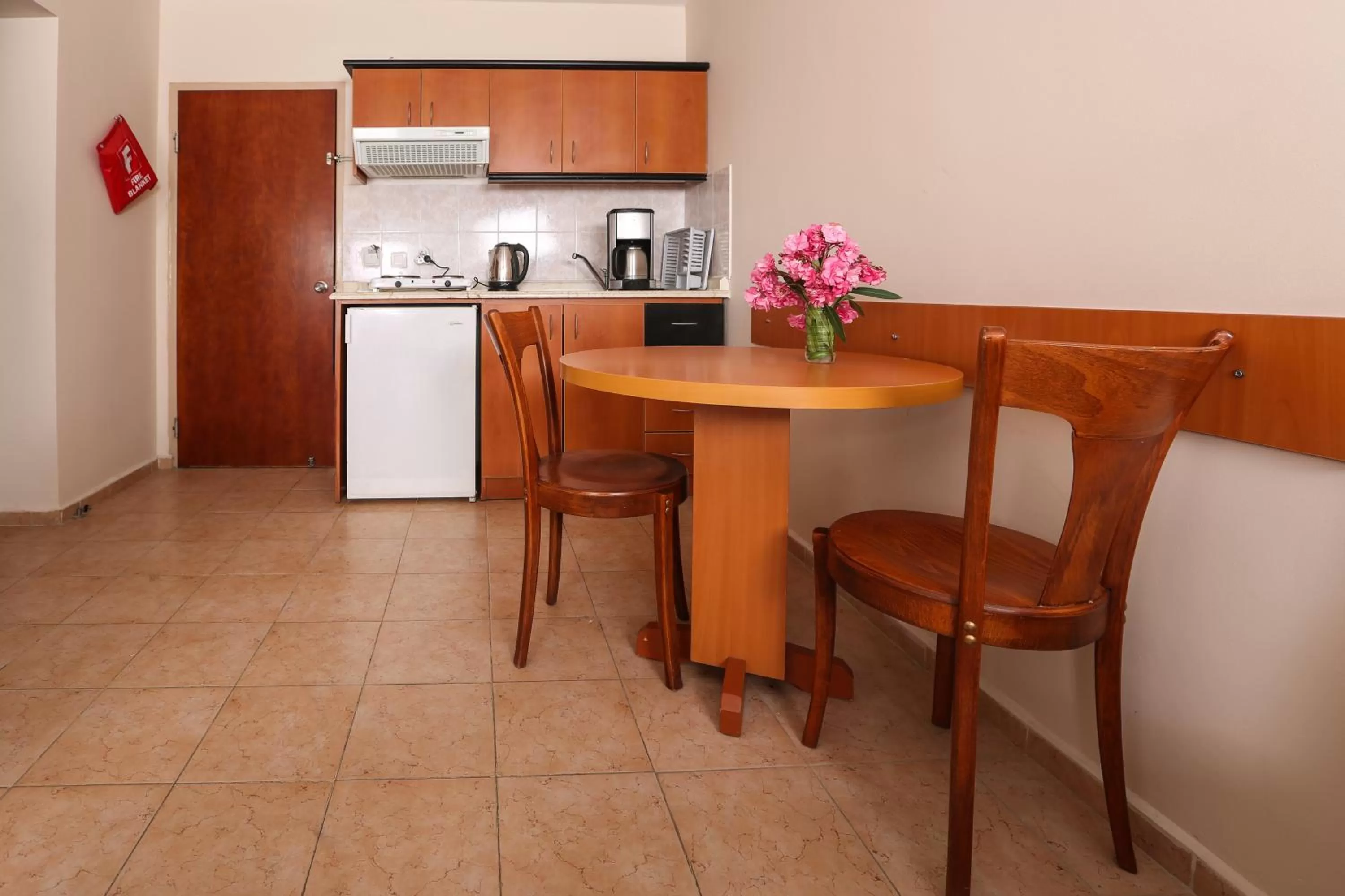 Kitchen or kitchenette in Tuntas Family Suites Kusadasi