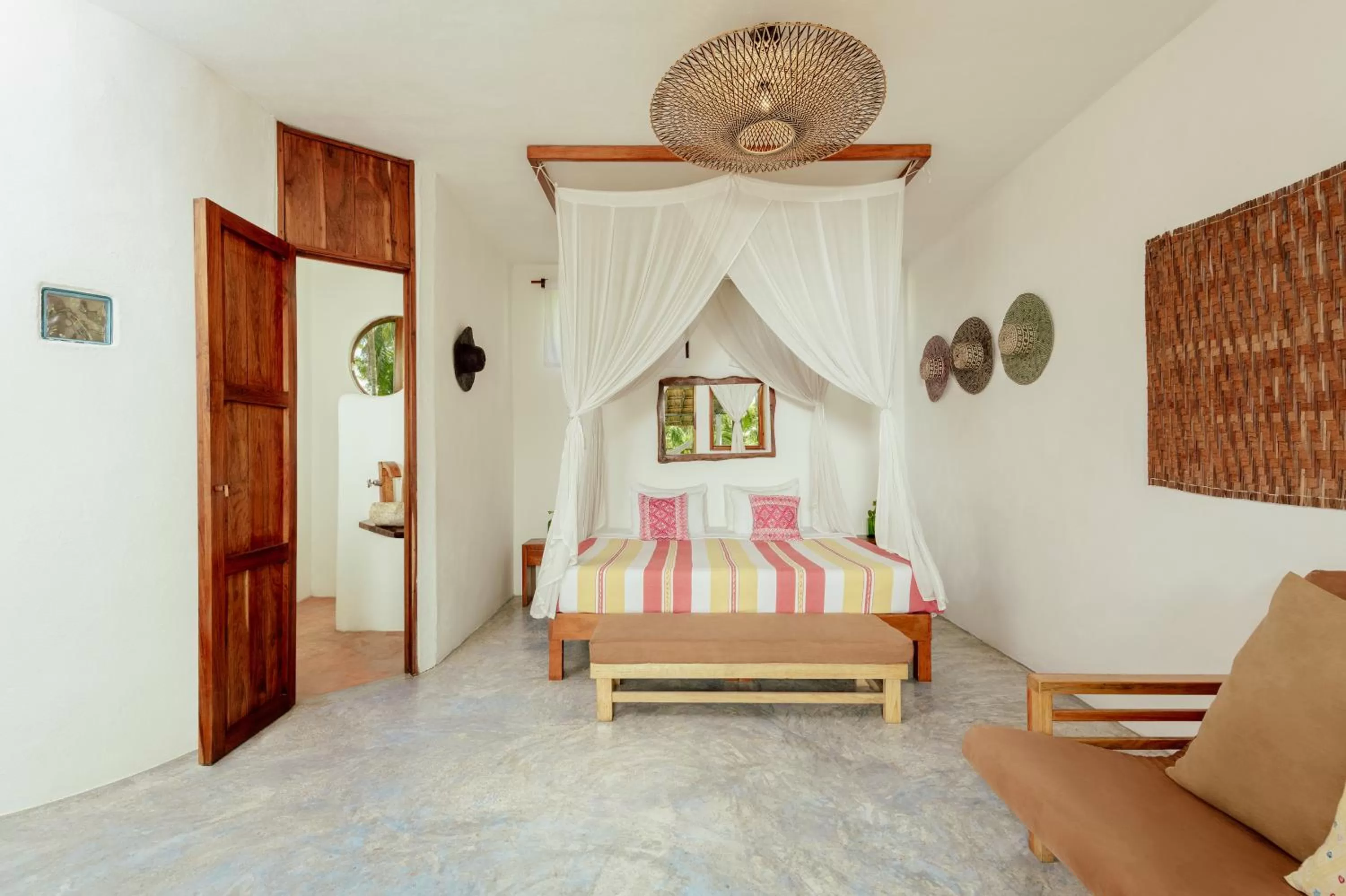 Bed in Dos Ceibas Tulum - Feel Good Hotel