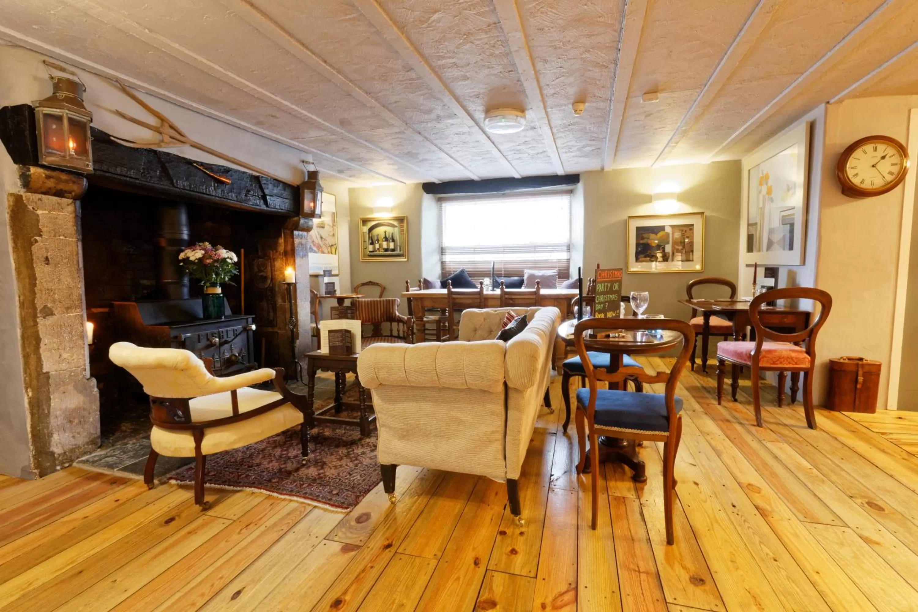 Seating area in Rams Head Inn