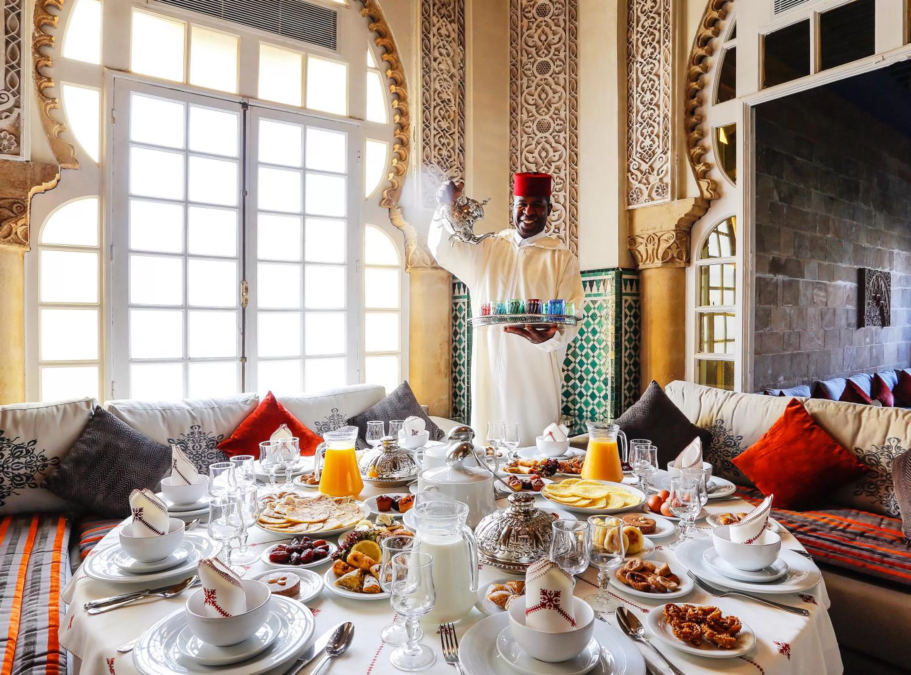 Staff in La Tour Hassan Palace