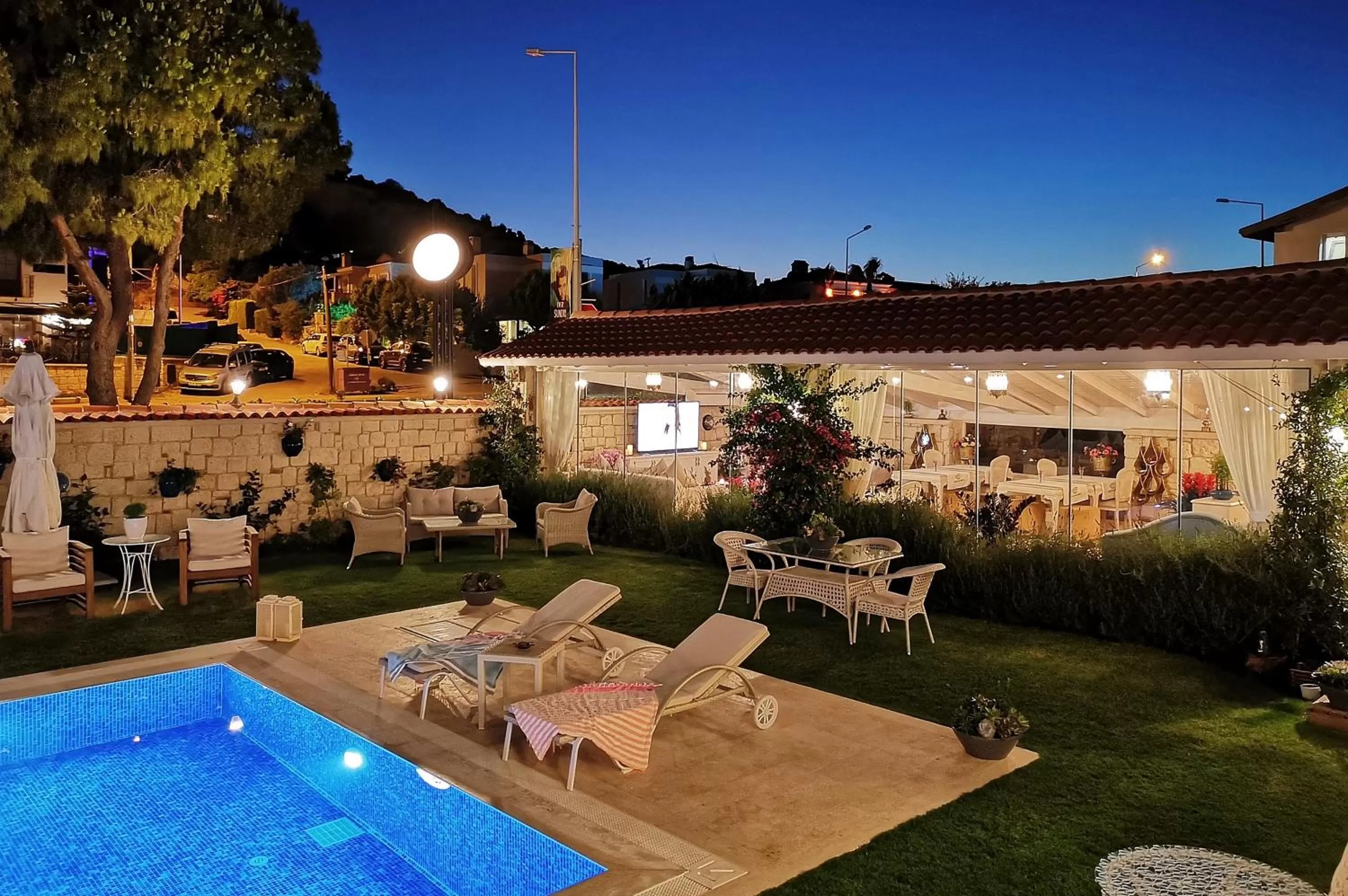 Pool view in Salbakos Herakleia Hotel