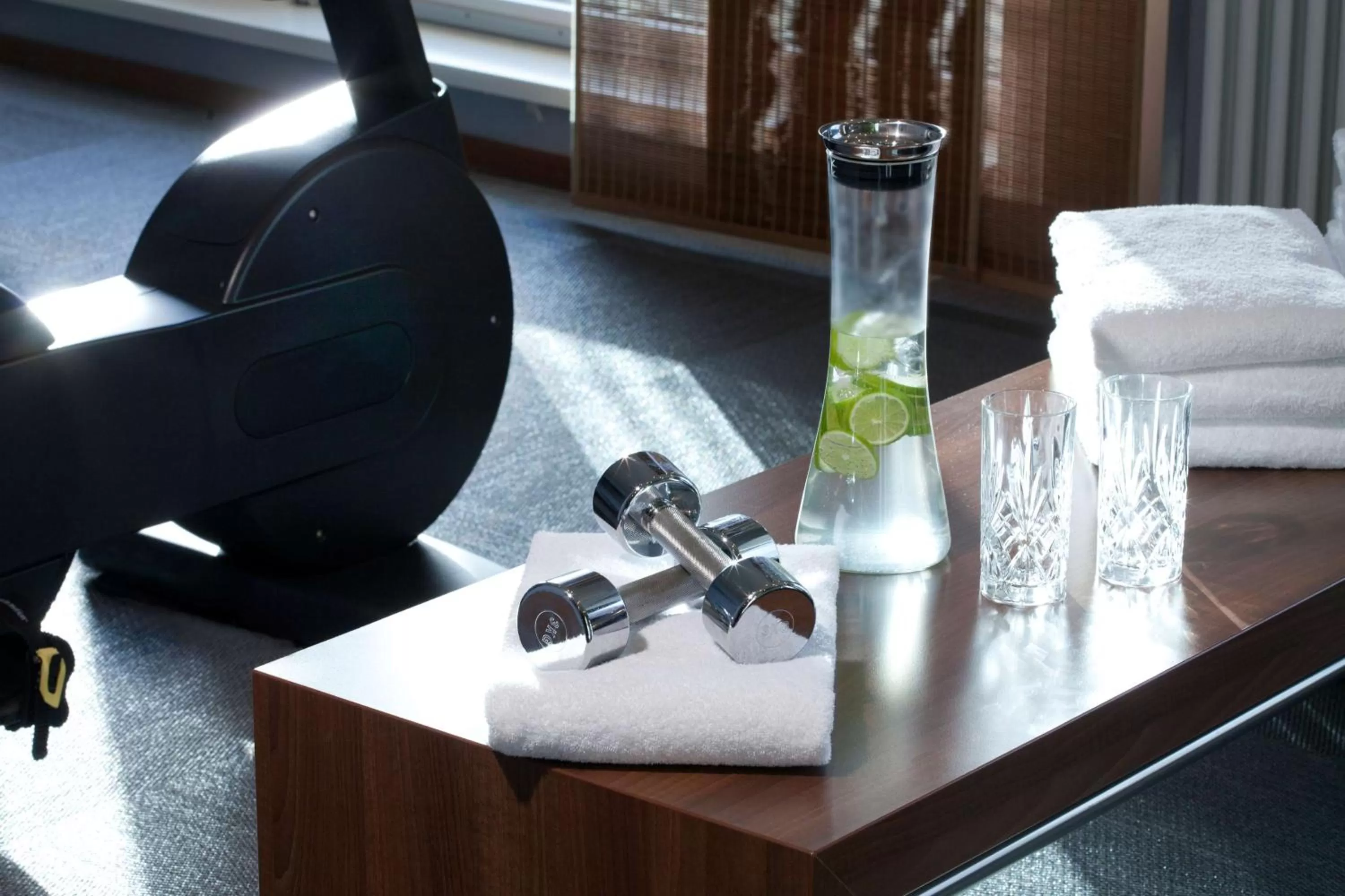 Fitness centre/facilities, Bed in Lindner Hotel Hamburg am Michel, part of JdV by Hyatt