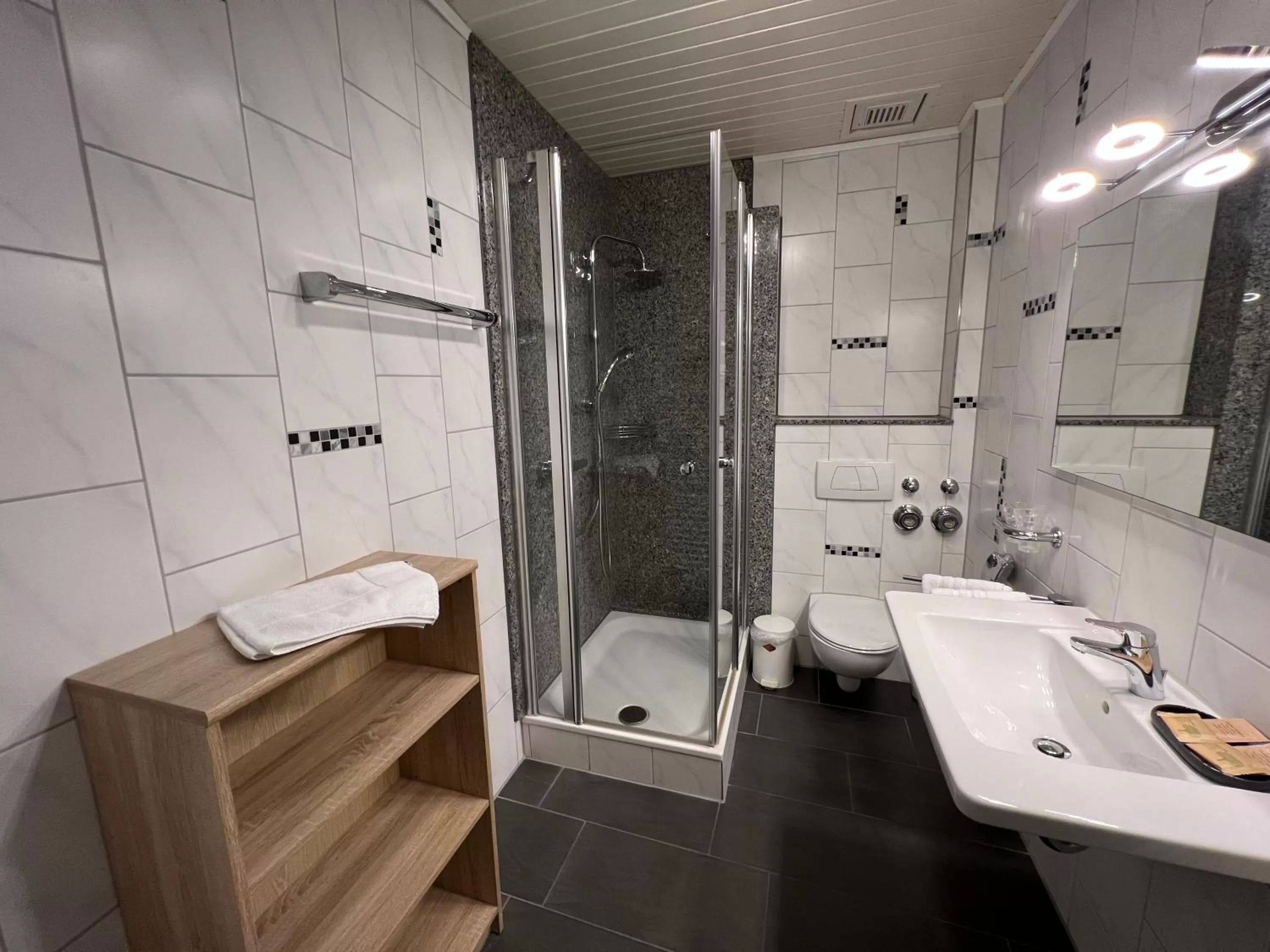 Bathroom in Hotel Rehkitz