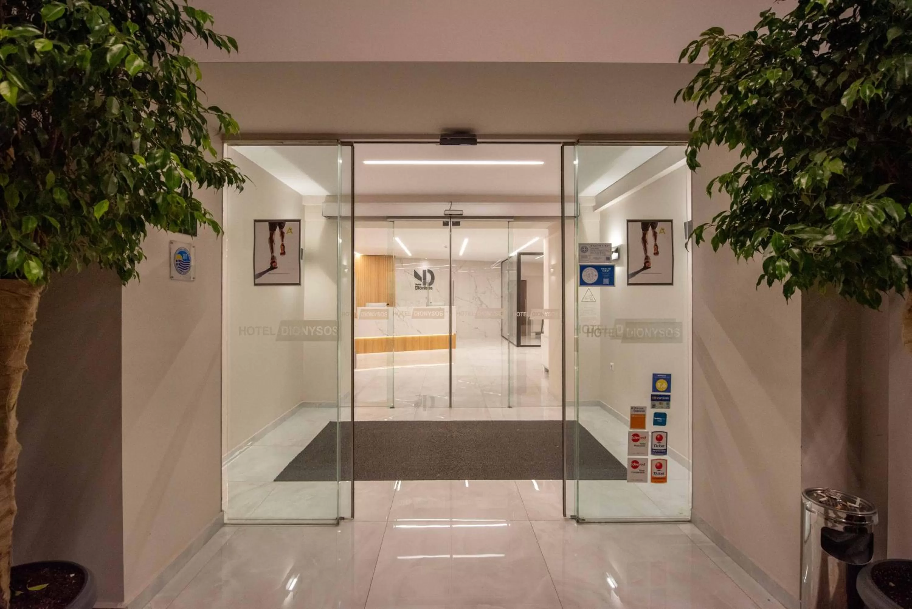 Facade/entrance in Dionisos Hotel