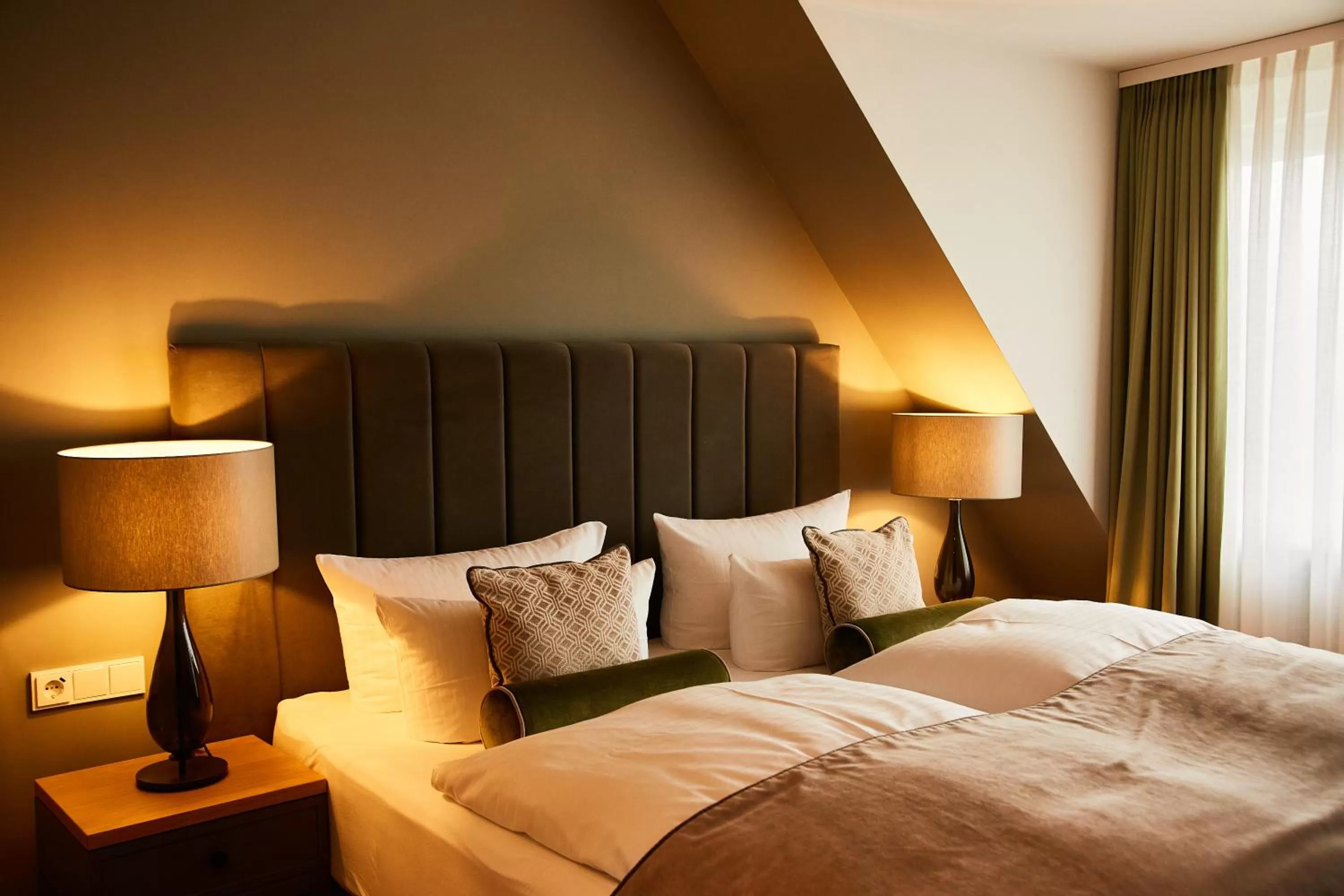 Bed in Fuchsbau Romantik Hotel & SPA Restaurant & FOX Bar