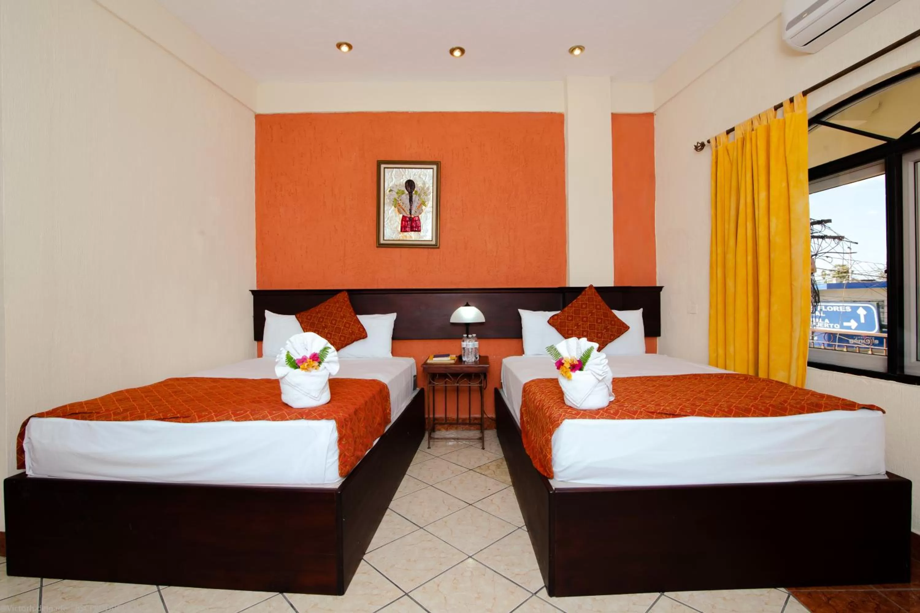 Bed in Hotel Quinta Maya